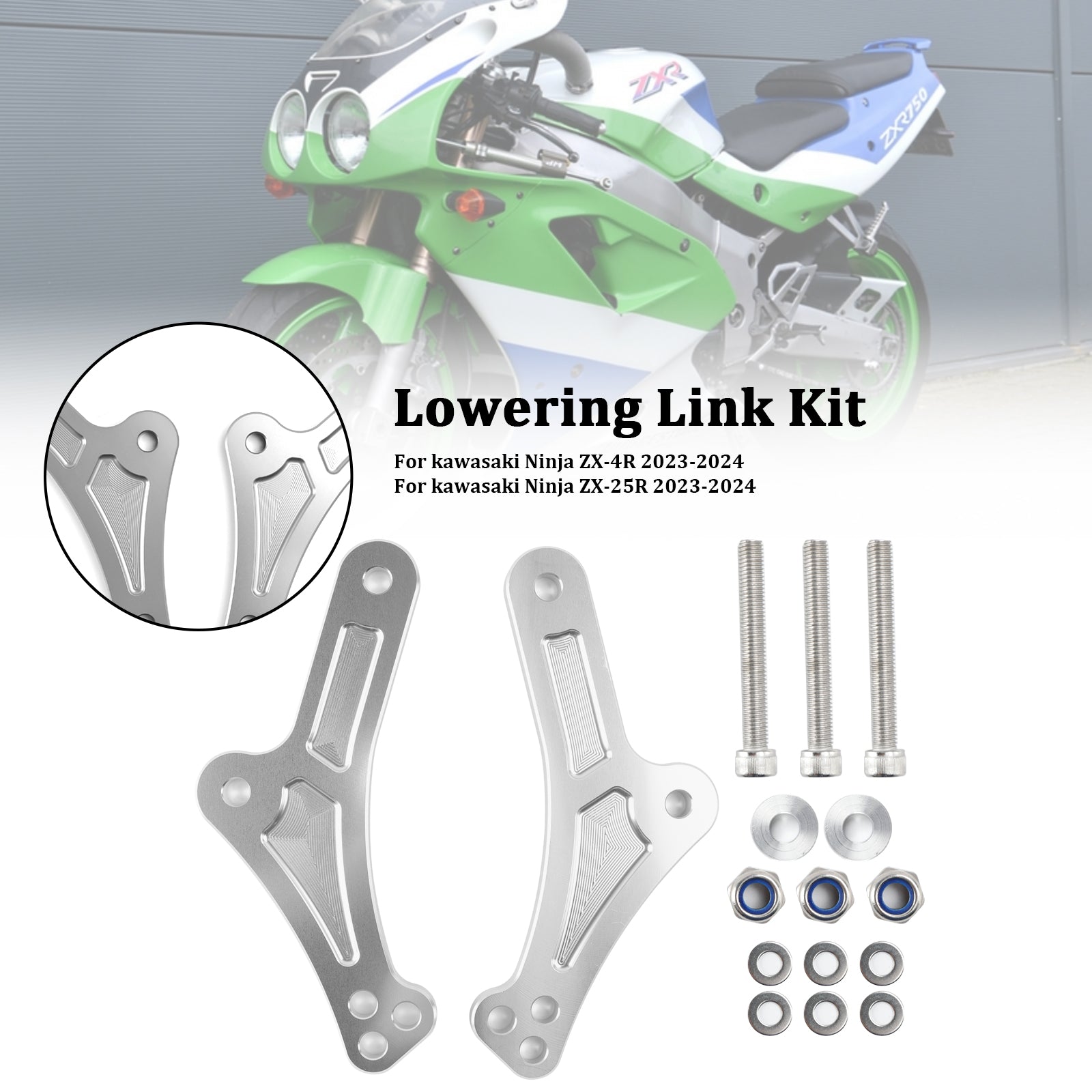 2023-2024 kawasaki ZX-25R ZX-4R Adjustable Lower Suspension Links