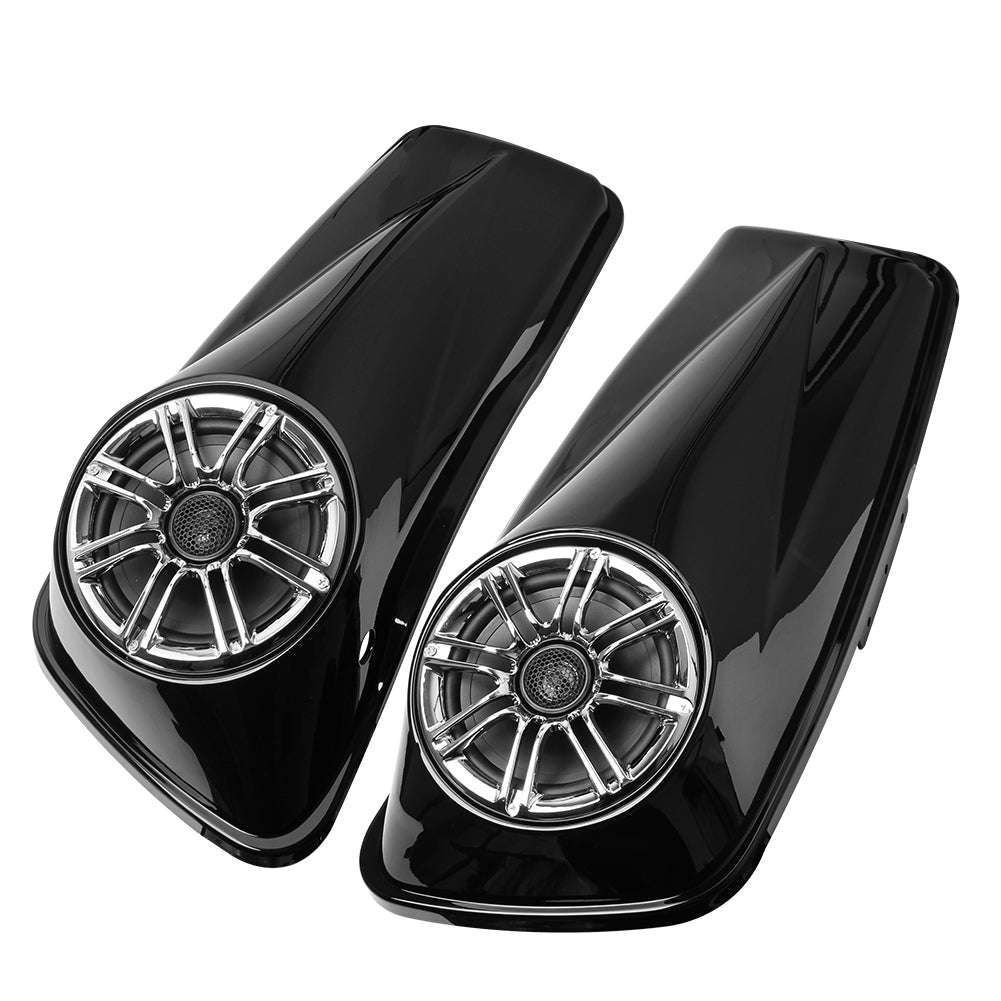 Speaker Lids For Harley Touring Street Electra Glide Hard Saddlebag 6.5 2014-21,Saddlebag Lids Gasket Hardware Set for Touring Street Electra Glide 14-21,Saddlebag TRIPLE 6.5 Lids w/ Speaker Fits for Harley Touring Electra Glide 14-21
