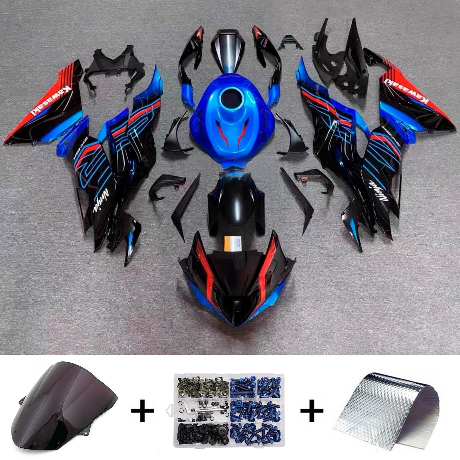 Injection Fairing Kit Bodywork Plastic ABS fit For Kawasaki ZX-6R 2024-2025