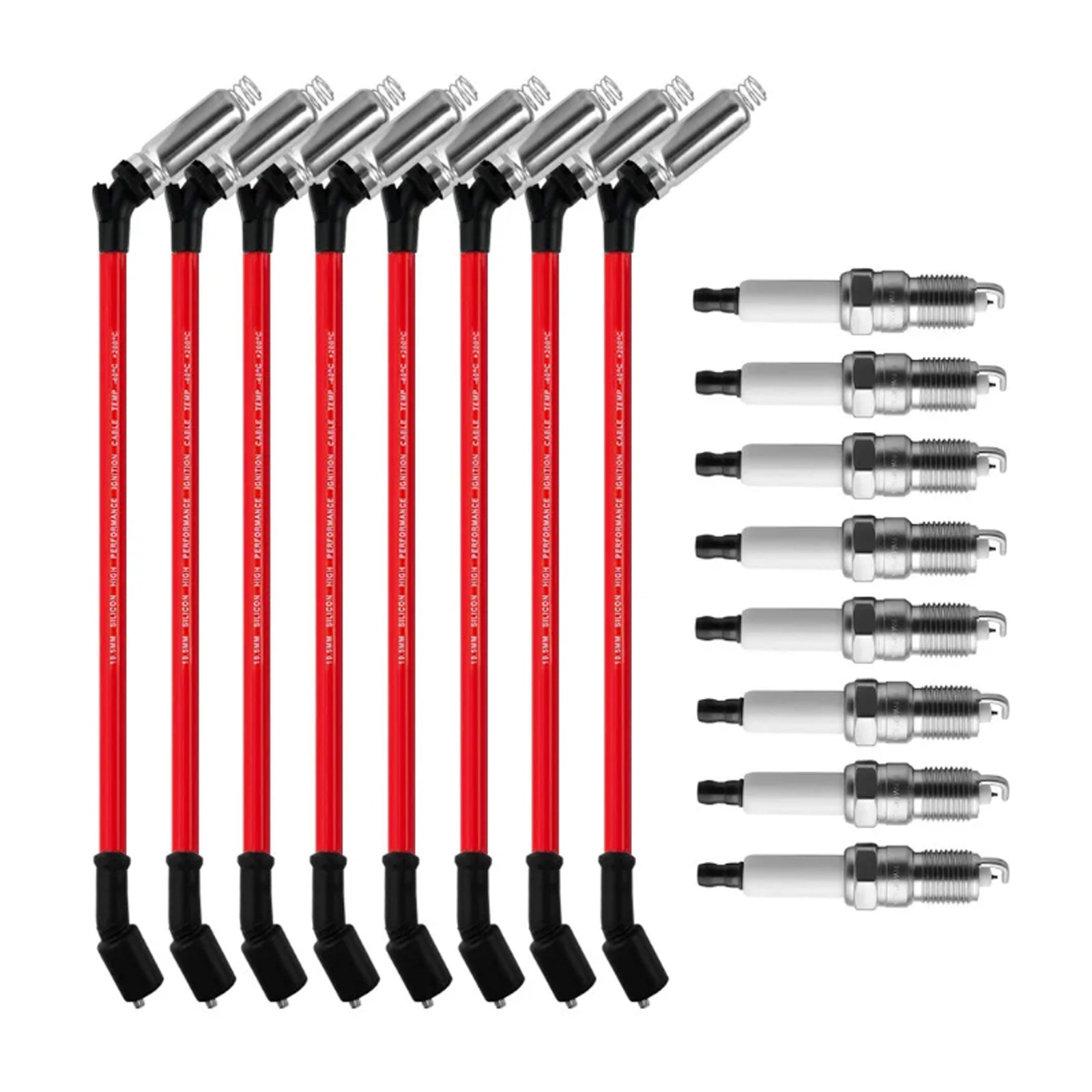 2008 GMC Savana 2500 4.8L V8 Spark Plugs +Wires 10.5mm Set 19299585 8Pcs