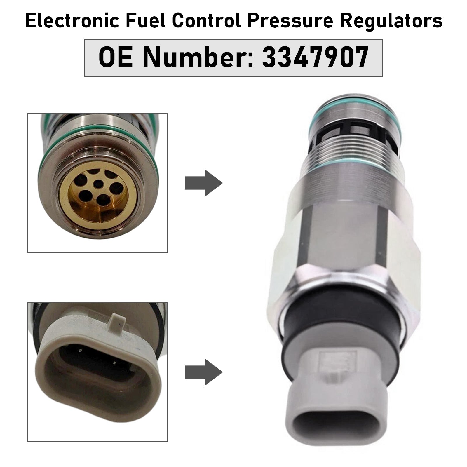 Cummins QSK95 QSK23 CATERPILLAR KOMATSU HILITE Electronic Fuel Control Pressure Regulators 3347907