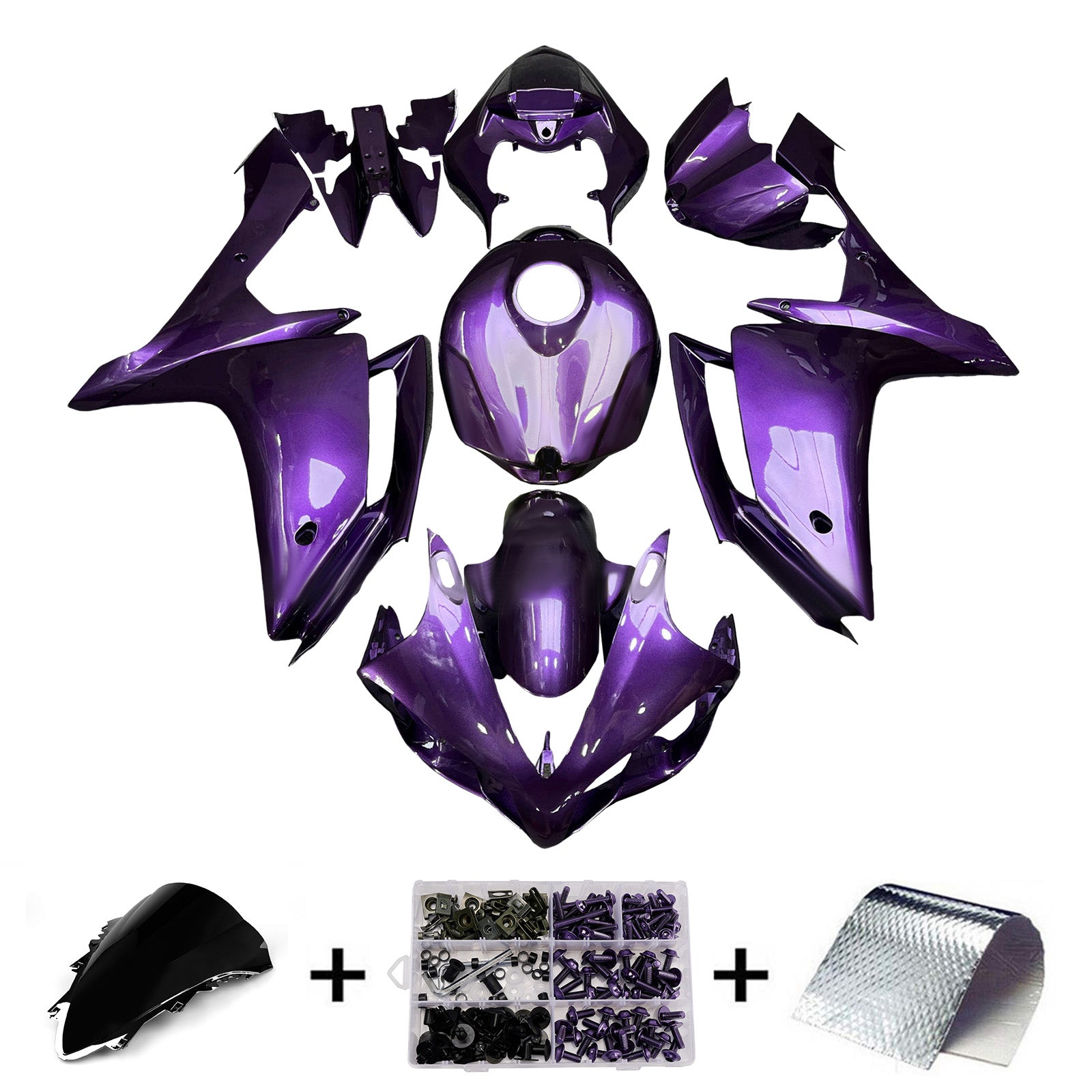 Injection Fairing Kit Bodywork Plastic ABS For Yamaha YZFR1 YZF-R1 2007-2008