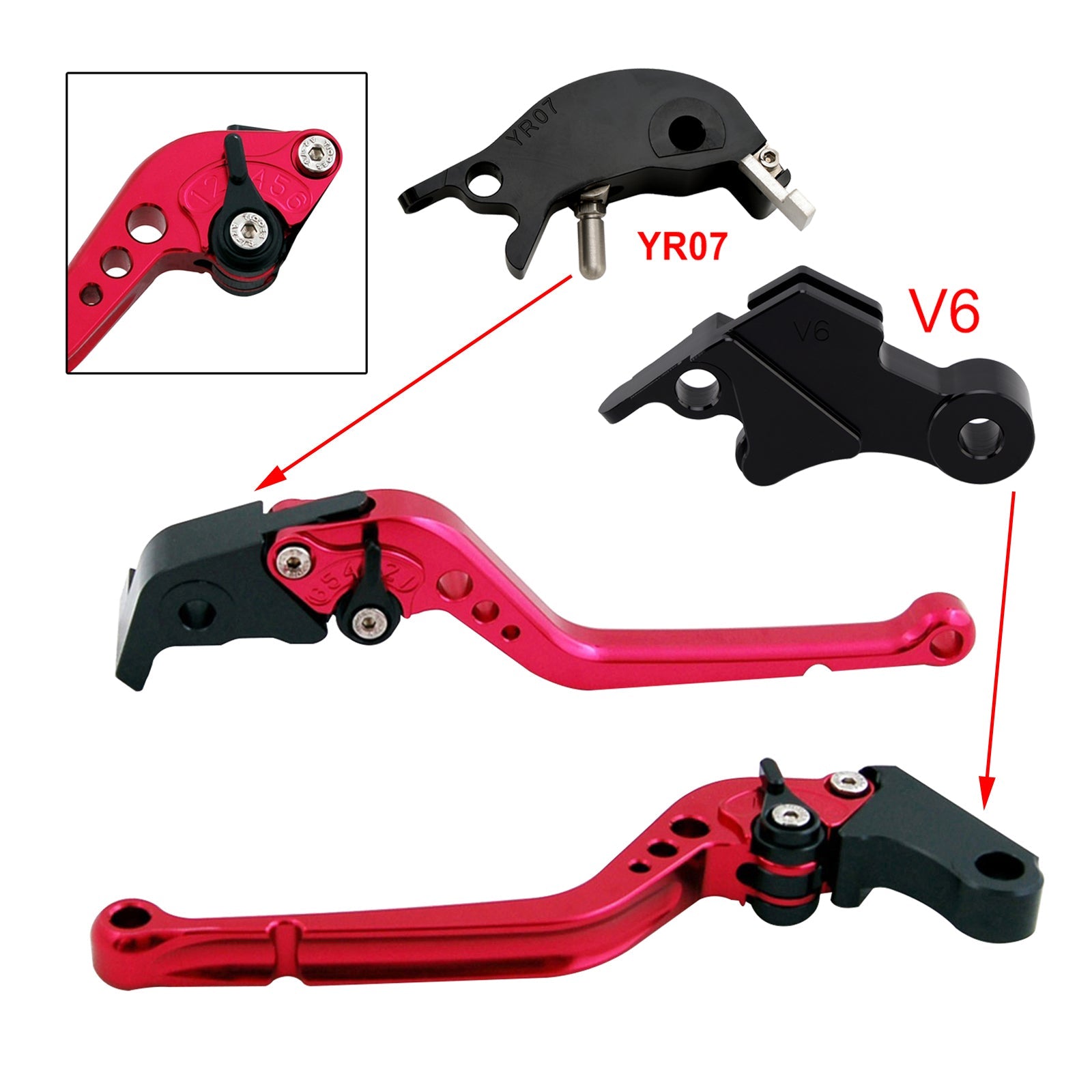 Long Clutch Brake Lever fit for YAMAHA XSR900 XSR900GP MT-09 MT-09SP 2024-2025
