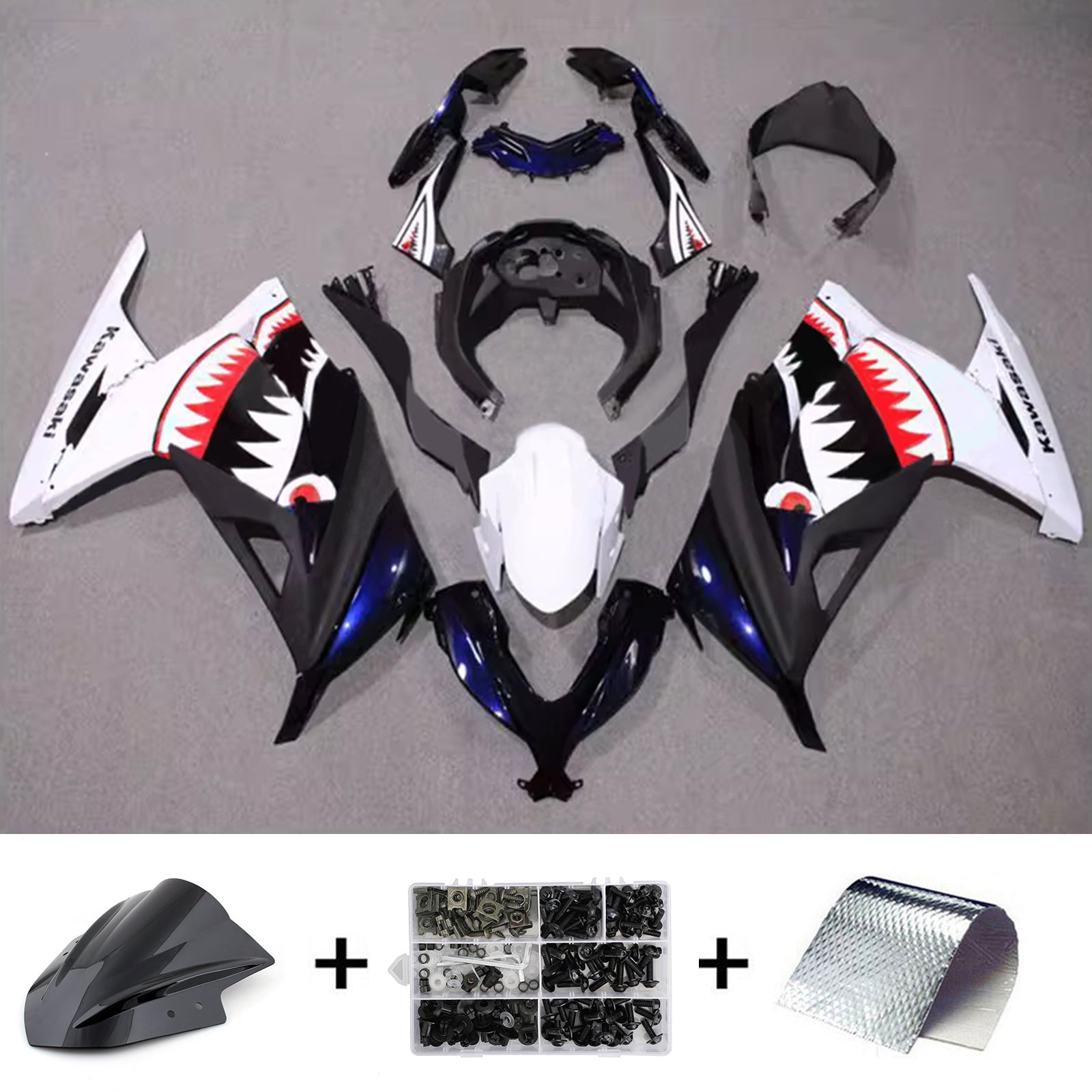 Injection Fairing Kit Bodywork Plastic ABS fit For Kawasaki EX300 Ninja300 2013-2024