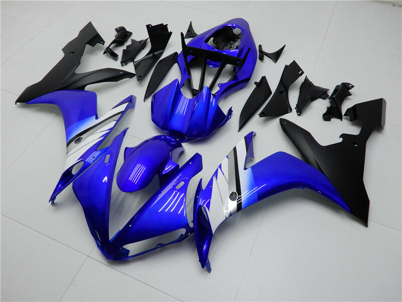 Injection ABS Plastic Fairing Fit for Yamaha 2004-2006 YZF R1 Blue Black Generic