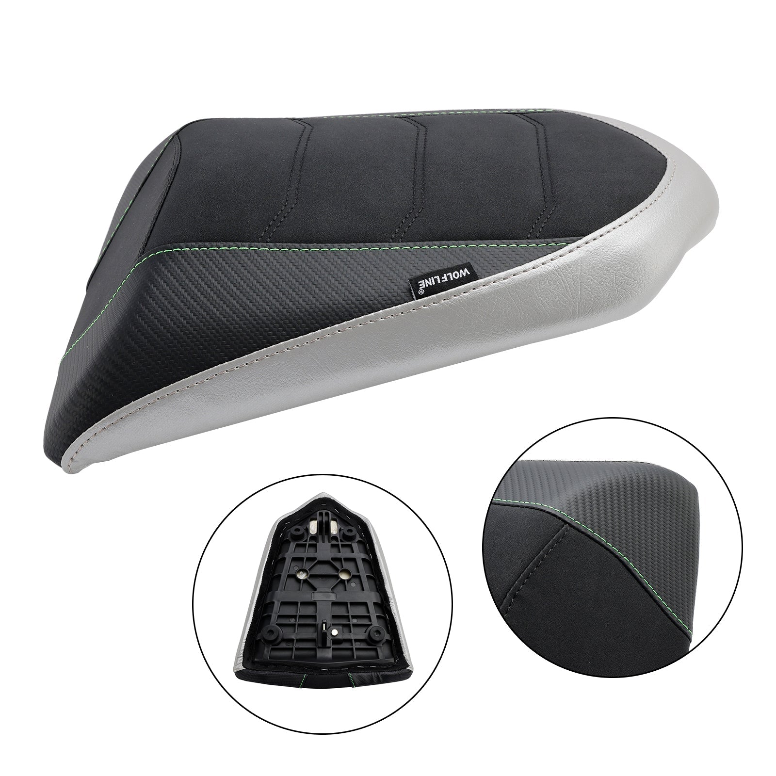 2022-2023 KAWASAKI Ninja 1000SX Rear Passenger Seat Cushion Pillion Flat Green