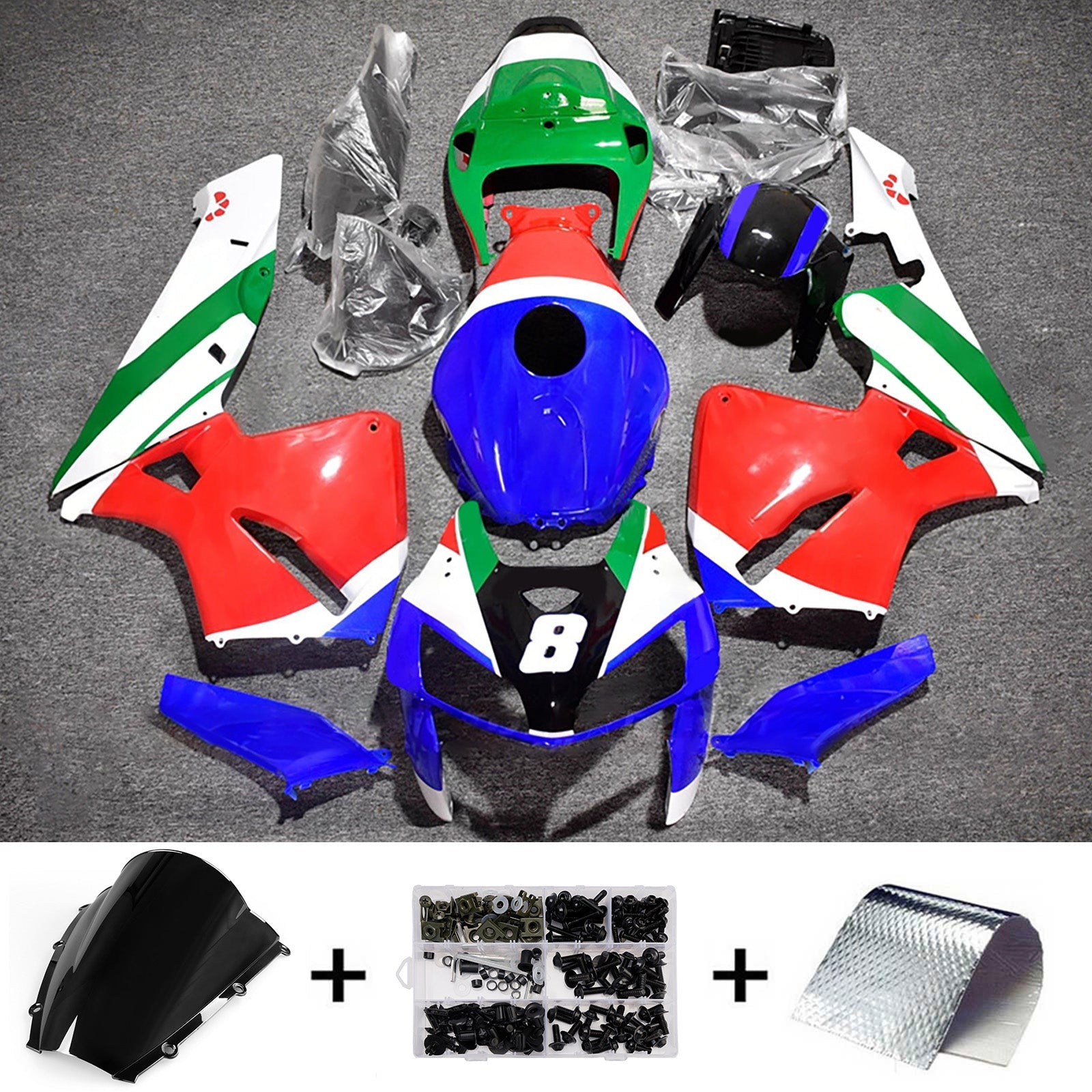 Injection Fairing Kit Bodywork Plastic ABS For Honda CBR600RR 2003-2004 F5