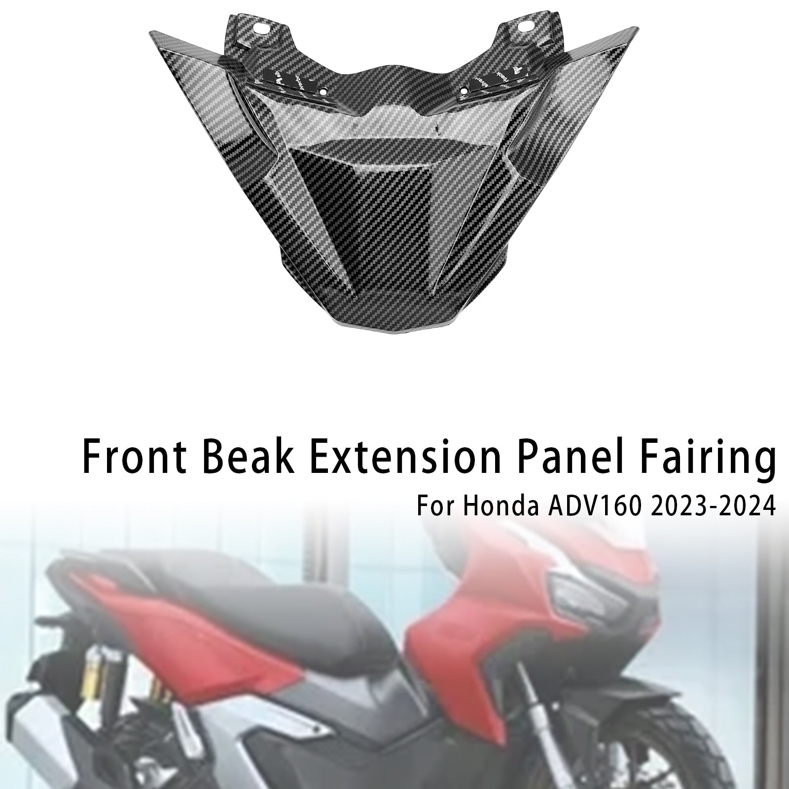 2023-2024 Honda ADV 160 Front Beak Extension Nose Panel Fairing