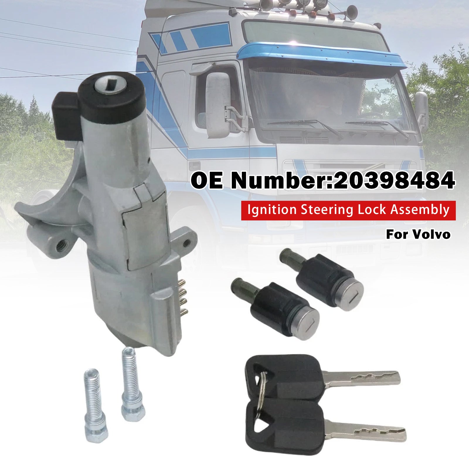 1998-2005 Volvo FM12 Ignition Steering Lock Assembly 20398484 1095710 8159907