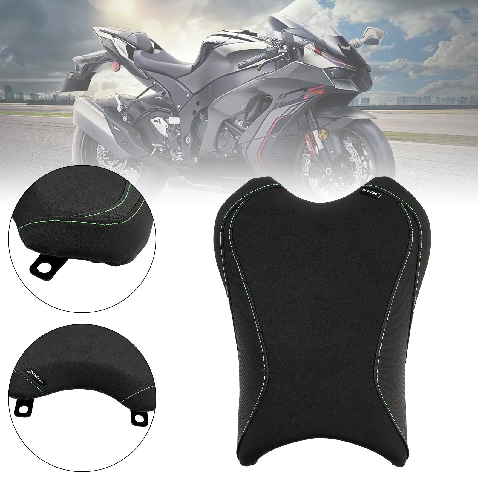 2021-2023 Kawasaki Zx-10R/Rr Front Raider Seat Driver Cushion Pu