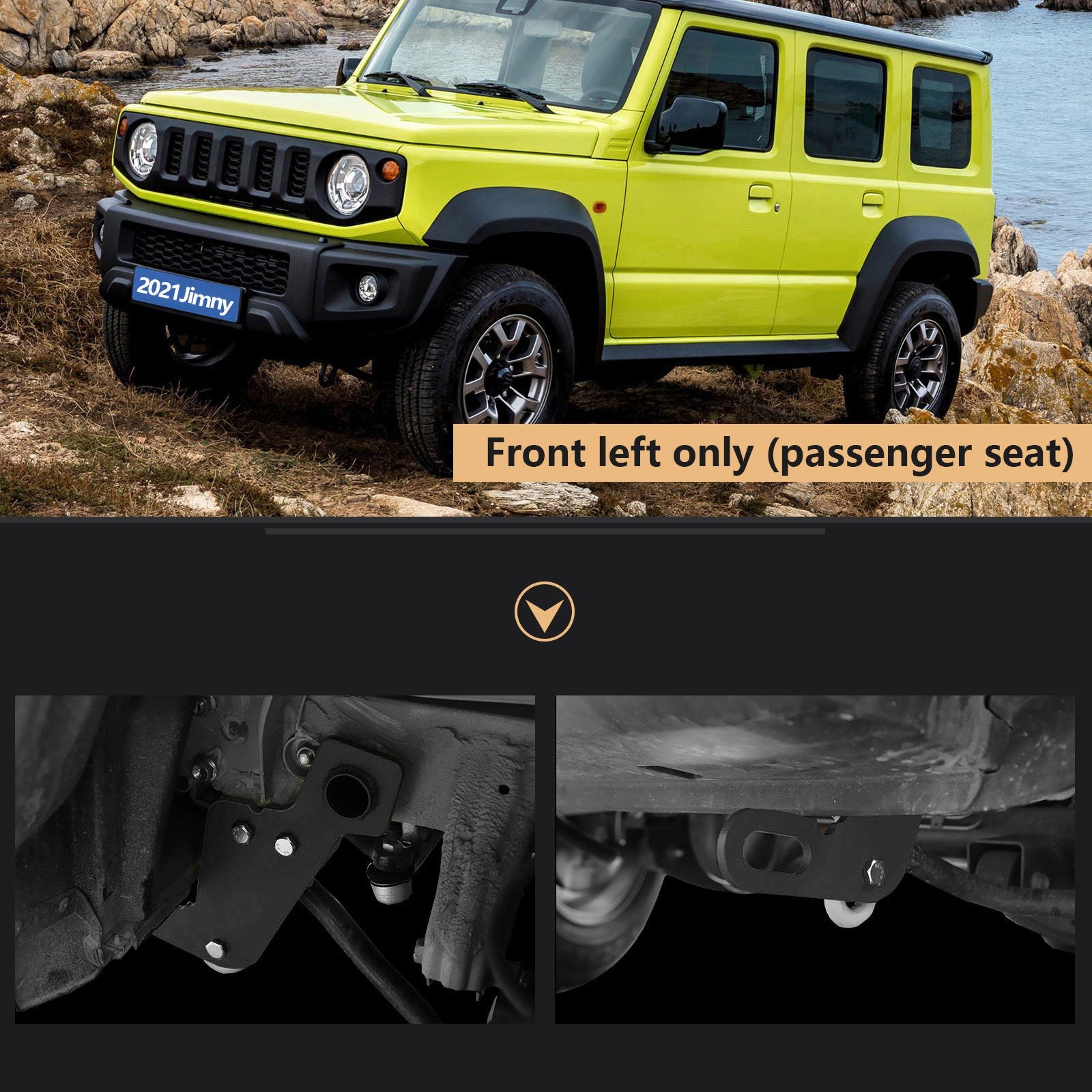 2019-2023 Suzuki Jimny JB64W JB74 Left Front Towing Hitch Trailer Hitch