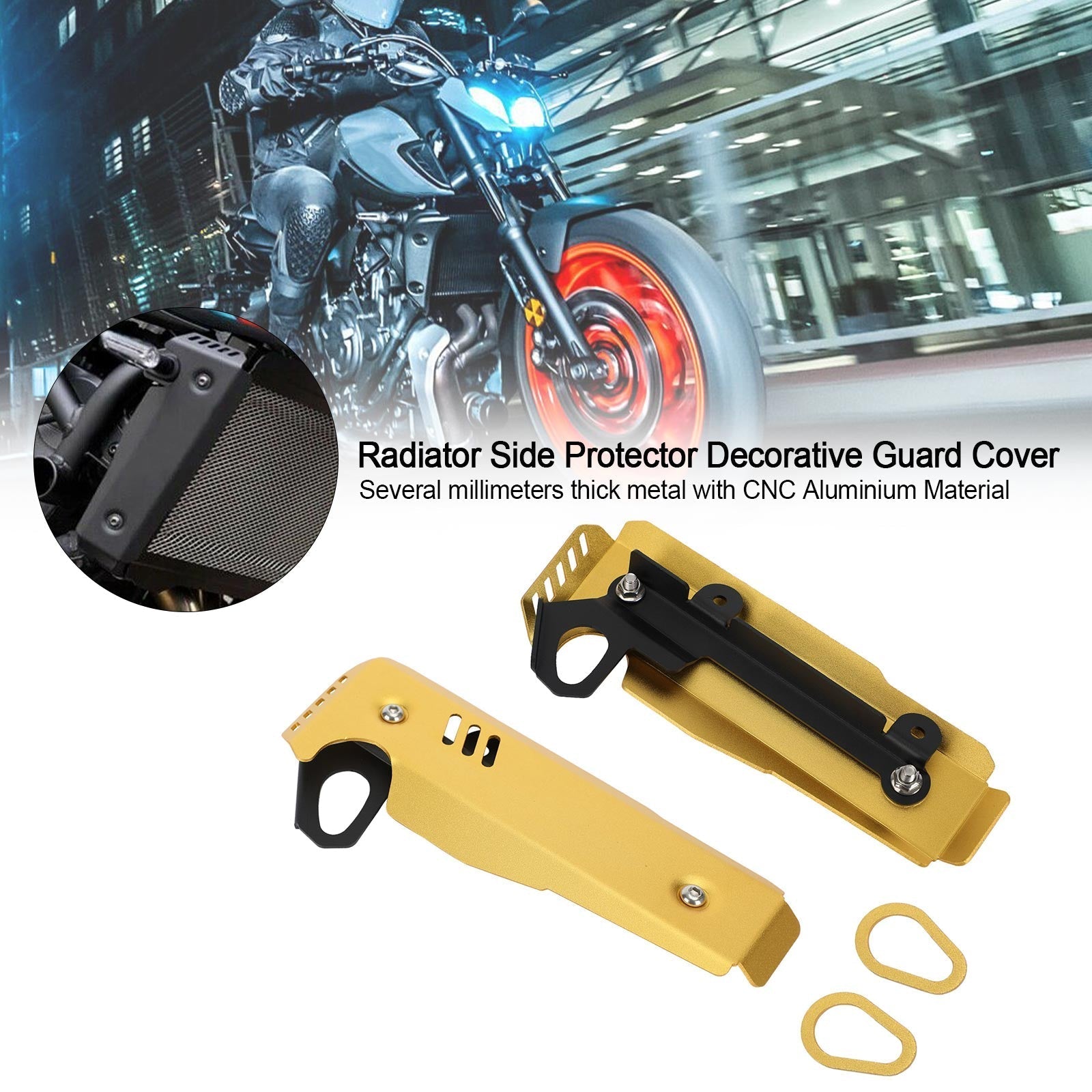 2021-2022 Yamaha MT-07 FZ-07 Radiator Side Protector Guard Cover Generic