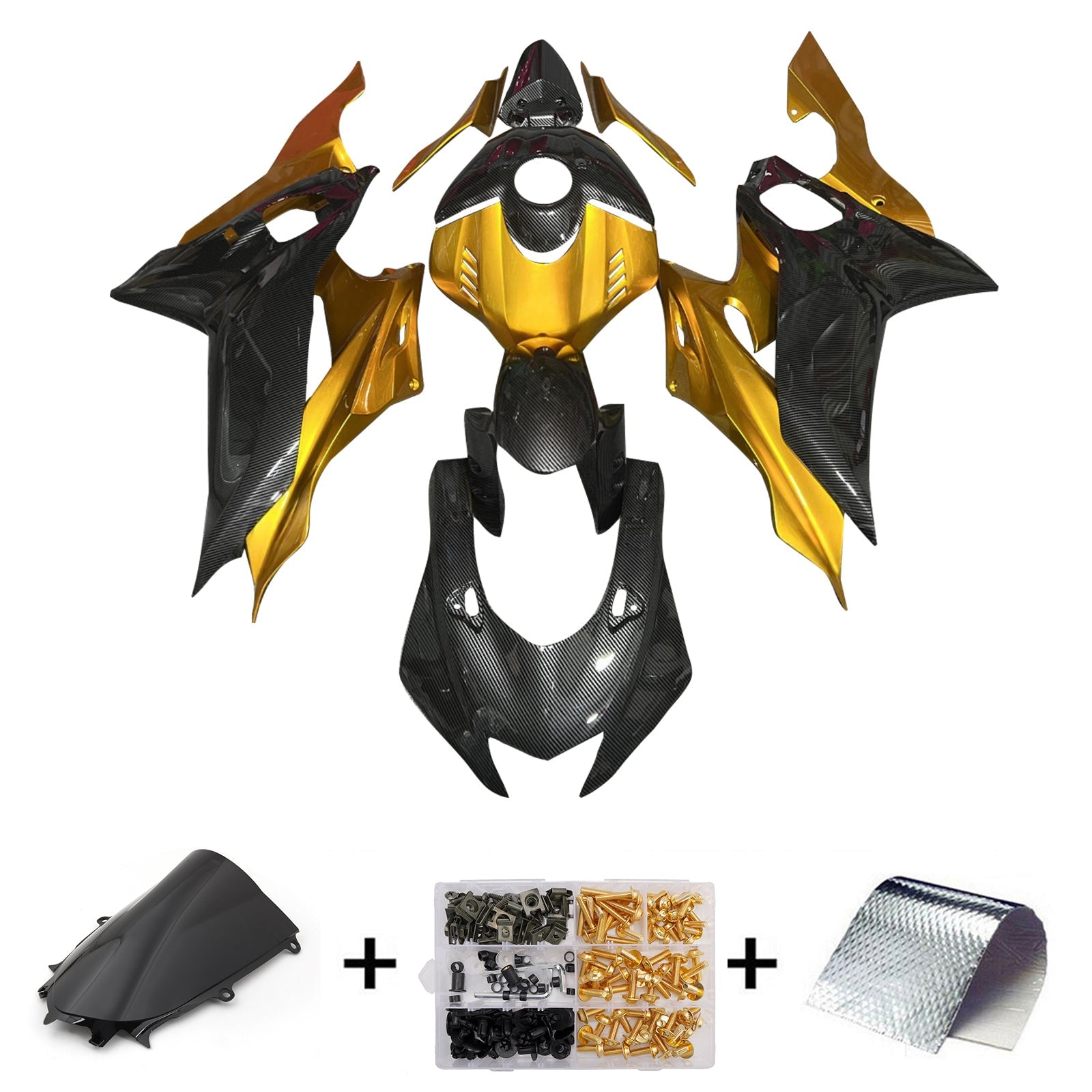 Injection Fairing Kit Bodywork Plastic ABS fit For Yamaha YZF-R6 2017-2023