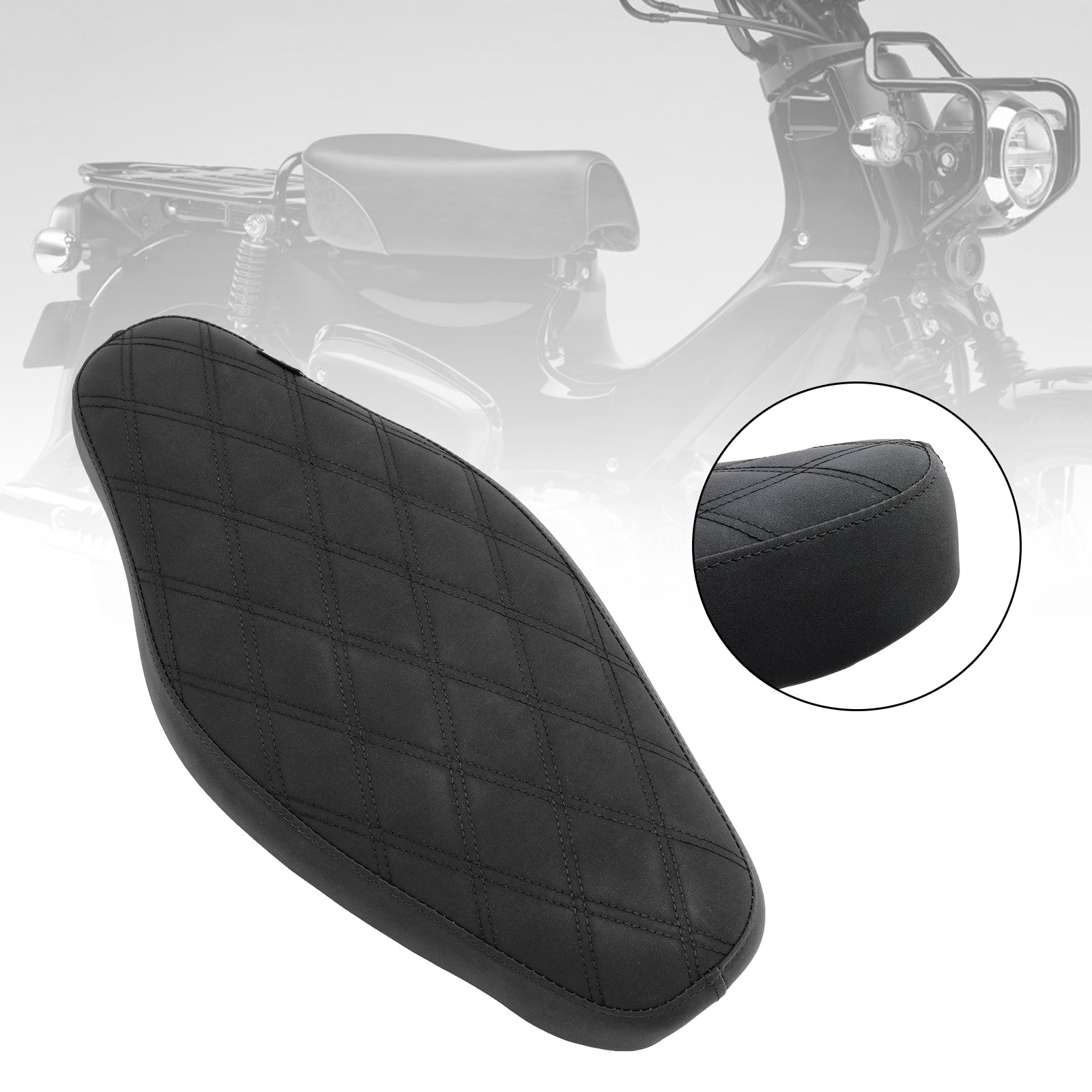2023 Honda Cross Cub Cc110 Complete Cushion Rider Passenger Seat Black