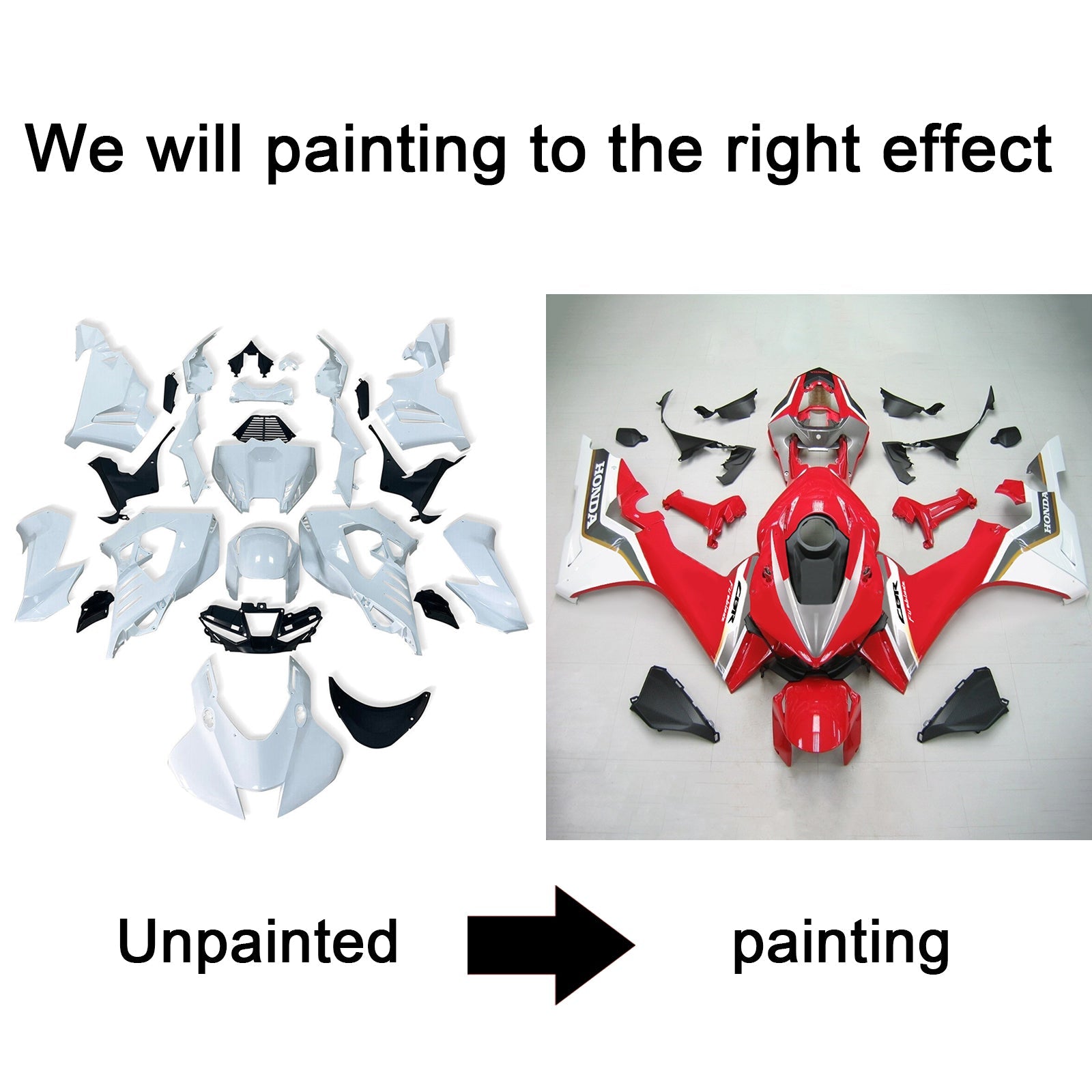 Injection Fairing Kit Bodywork Plastic ABS For Honda CBR1000RR-R 2020-2023