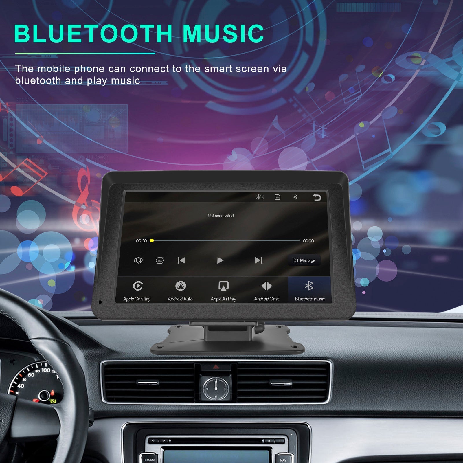 7-inch CarPlay Multifunction Player Auto Apple AirPlay Android Projection Camera