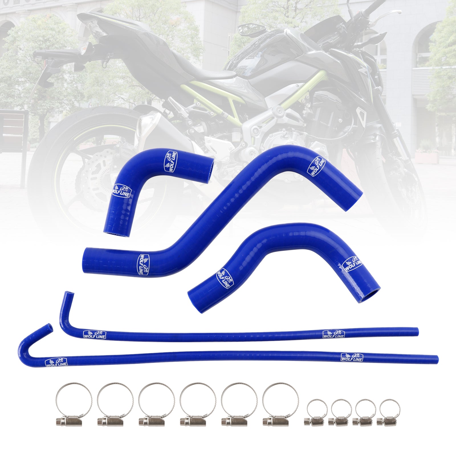 2017-2026 Kawasaki Z900 Silicone Radiator coolant Hose kit