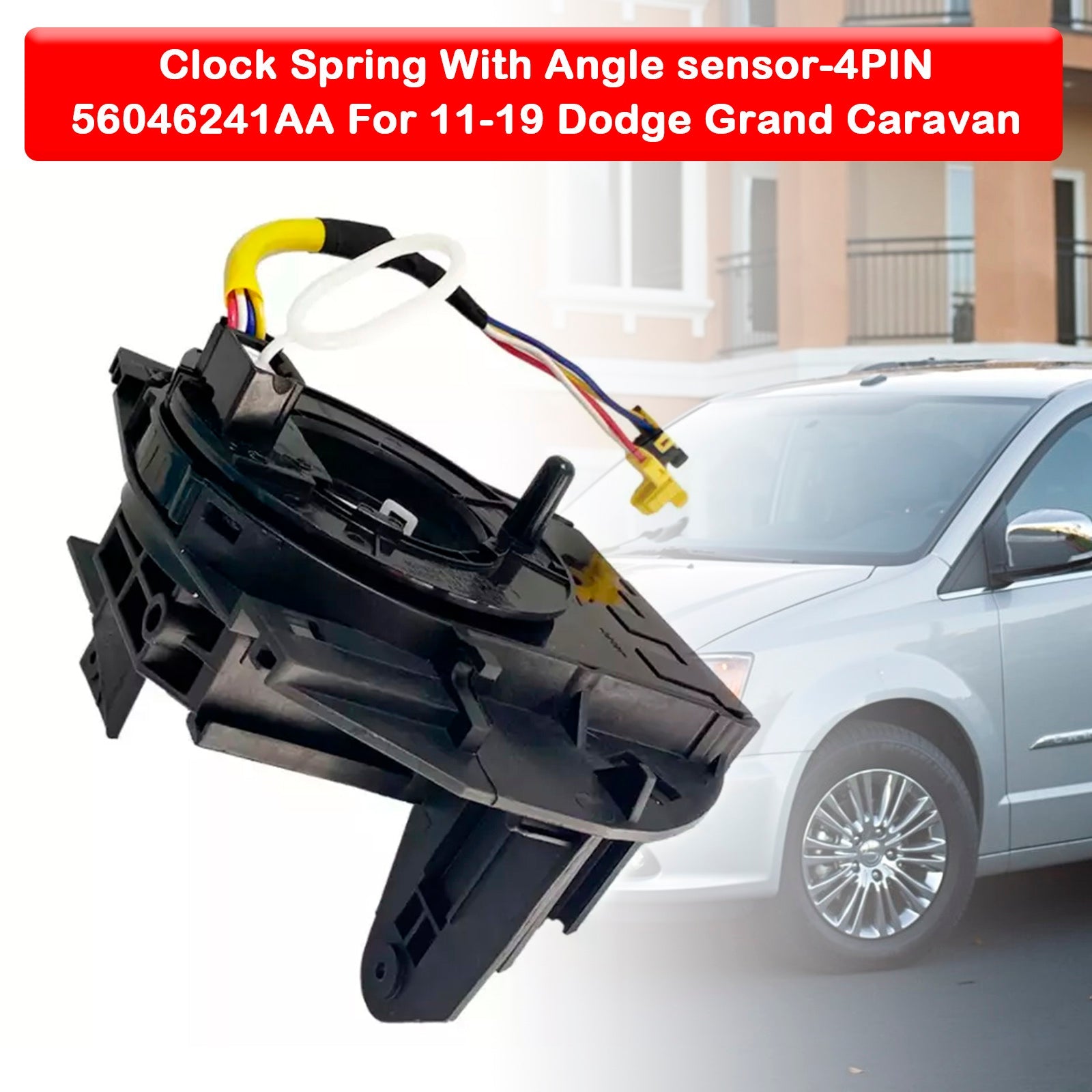 2011-2019 Dodge Grand Caravan Clock spring with Angel Sensor-4PINS 56046241AA