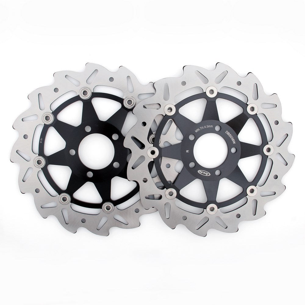 1998-1999 Kawasaki ZX-6R ZX600 Ninja ZX600G/H Pair of Front Wave Brake Discs