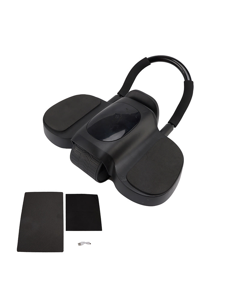 Upgraded Ab Roller with Elbow Support Auto Rebound & LCD Display – Includes Knee Pads Perfect for Home Workouts Black Timer & Core Trainer