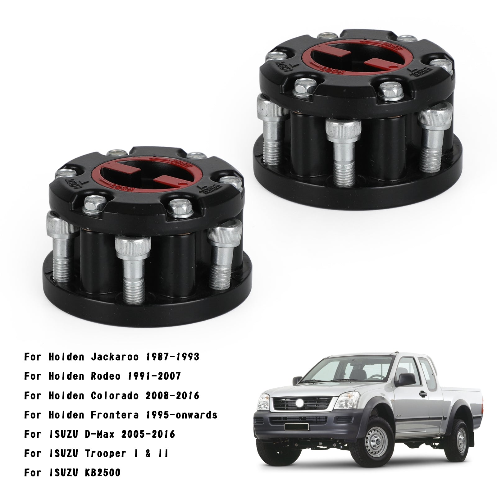 ISUZU Trooper I & II 2X Free Wheeling Hubs 17 Spline Generic