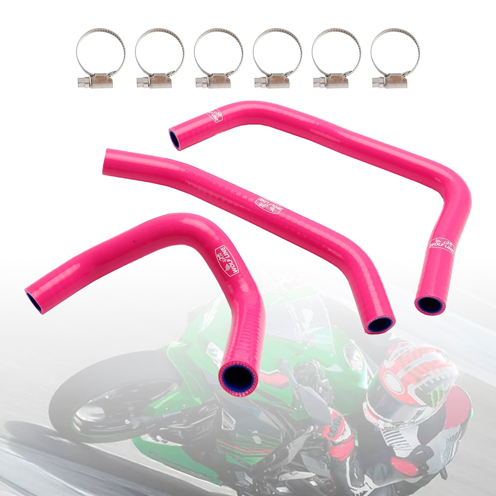 2023-2024 Kawasaki ZX4R ZX-4RR Silicone Radiator coolant Hose kit