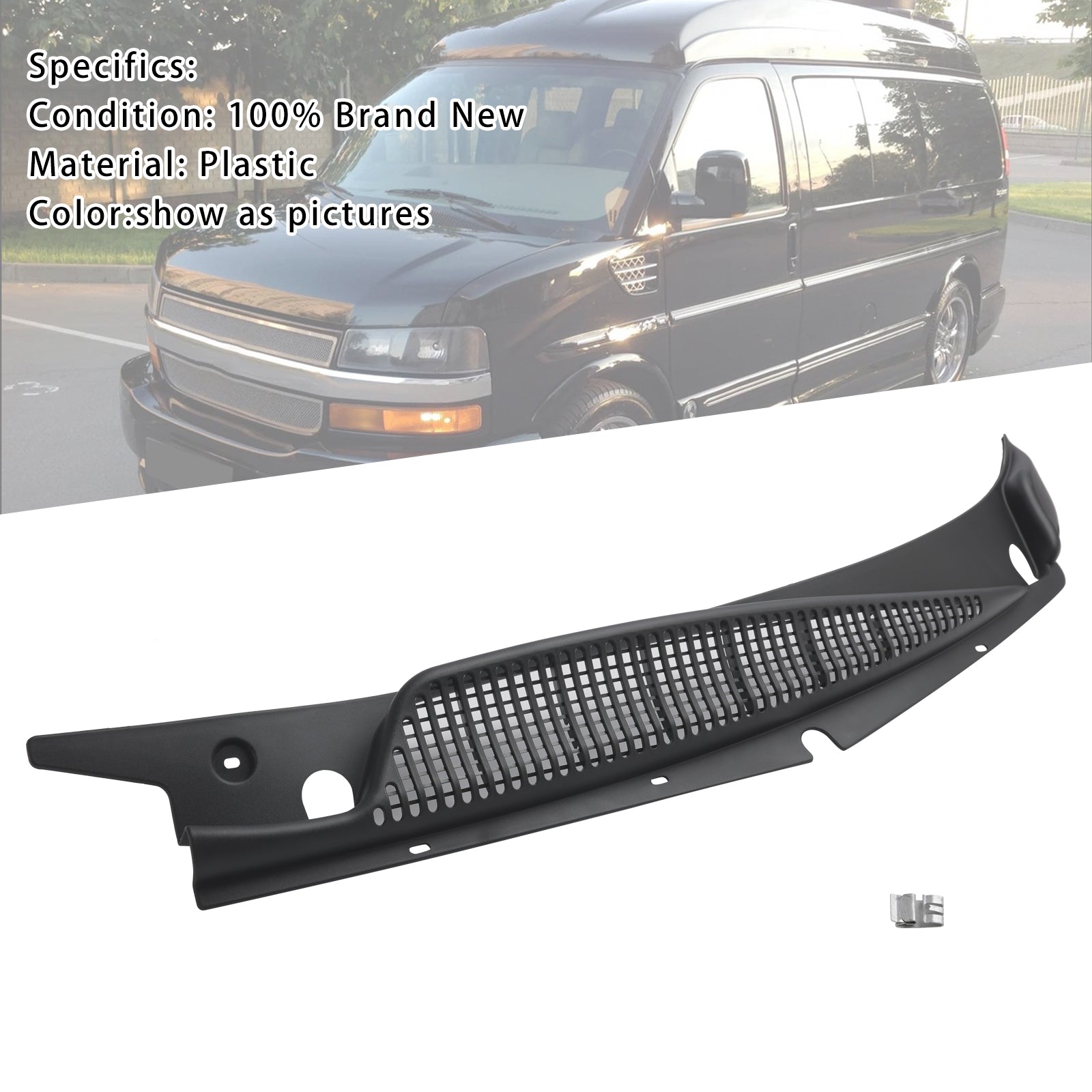 Left Driver Side Windshield Wiper Cowl Vent 25826329 For Chevy Express Savana