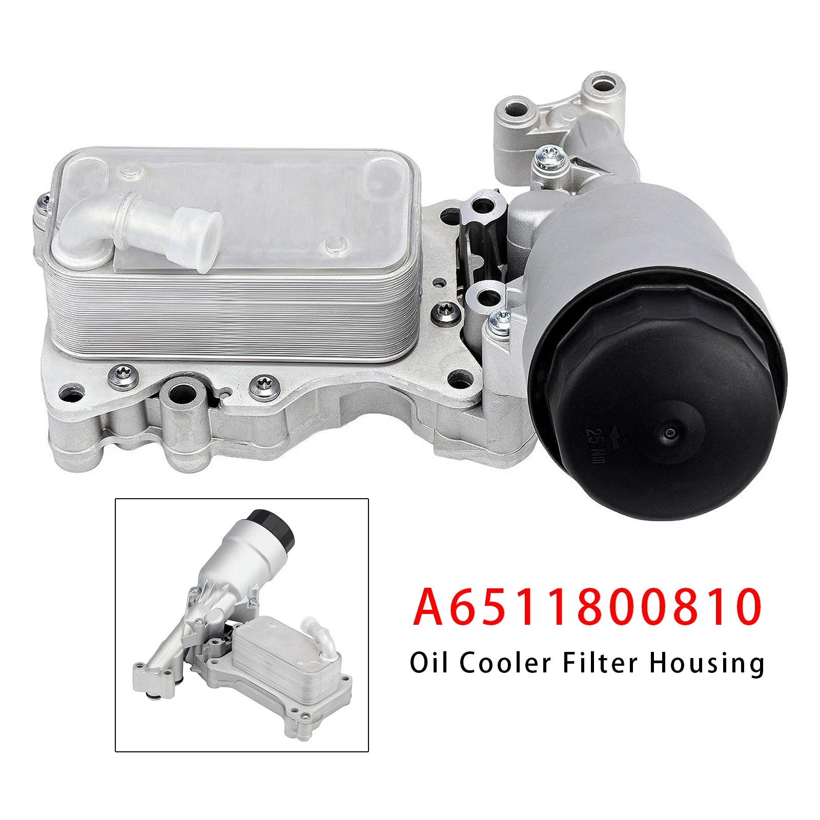 Engines Oil Cooler Filter Housing + Cooler For Mercedes Sprinter Vito OM651