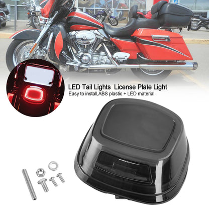 Touring Softail Dyna Sportster 99-Up Generic LED Tail Lights License Plate Light For