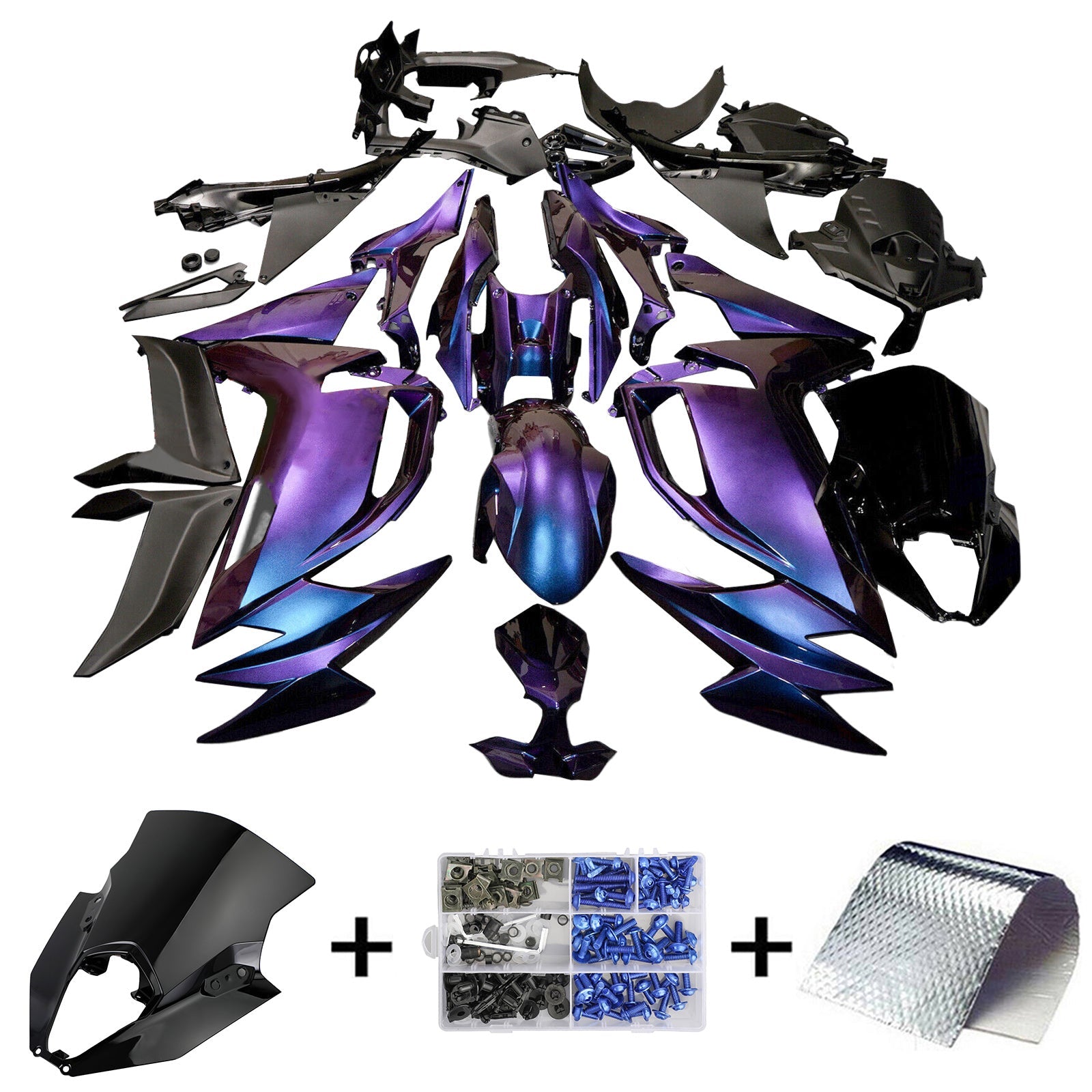 2020-2024 Kawasaki ER-6F Ninja650 Injection Fairing Kit Bodywork ABS #101