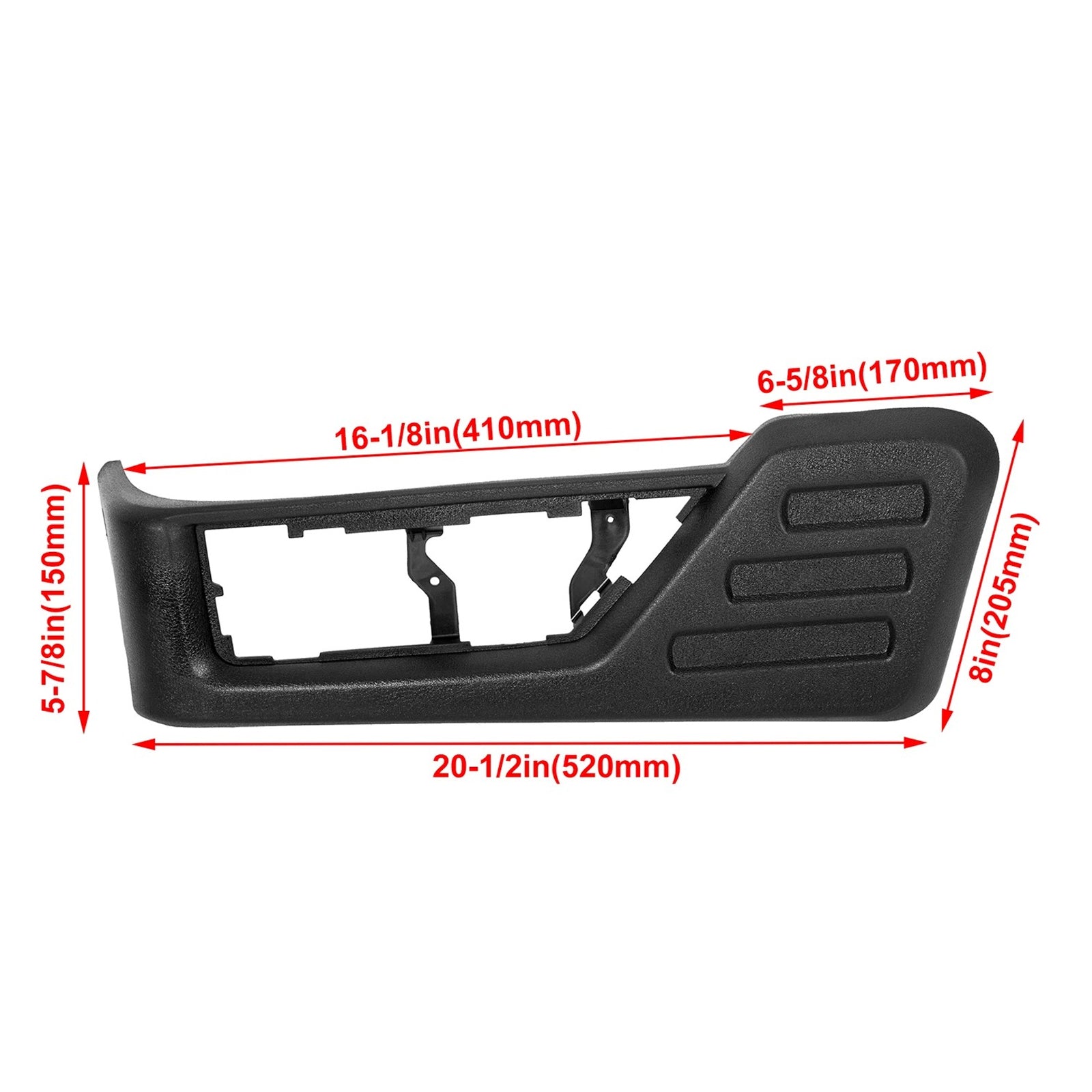 Driver Seat Panel Trim Black Cover For Ford F250 F350 F450 Super Duty 2008-2010