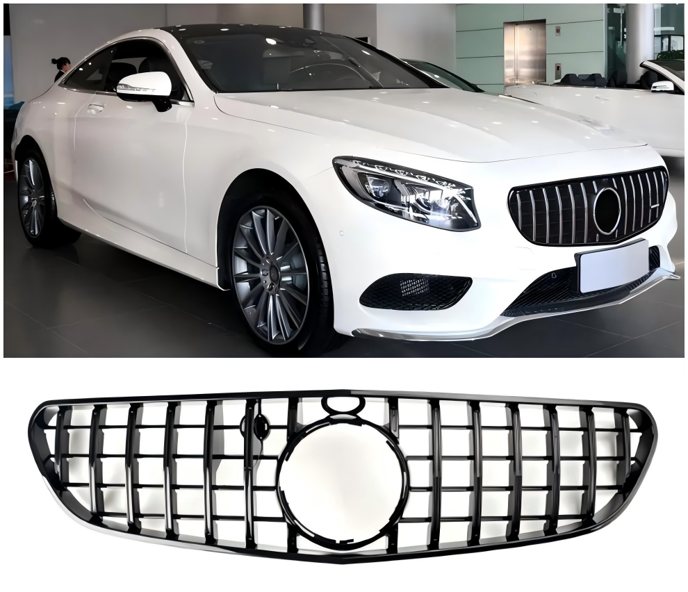 2015 2016 2017 S-Class W217 S63 AMG Pre-Facelift Mercedes Benz Front Bumper Grille Grill