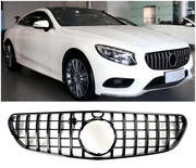 2015 2016 2017 S-Class W217 S63 AMG Pre-Facelift Mercedes Benz Front Bumper Grille Grill