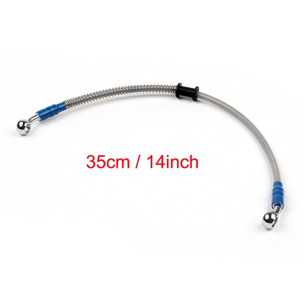 35cm/14" M10 Brake Oil Hose Line Banjo Fitting Stainless Steel End