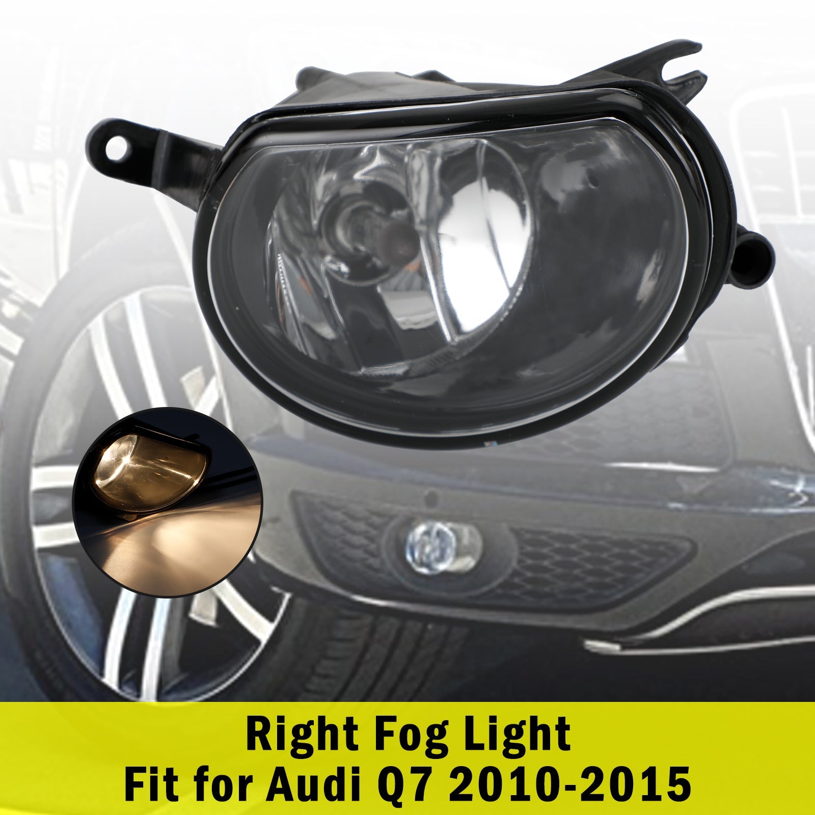 New Front Right Bumper Halogen Fog Light Fog Lamp For AUDI Q7 2010-2015 Generic