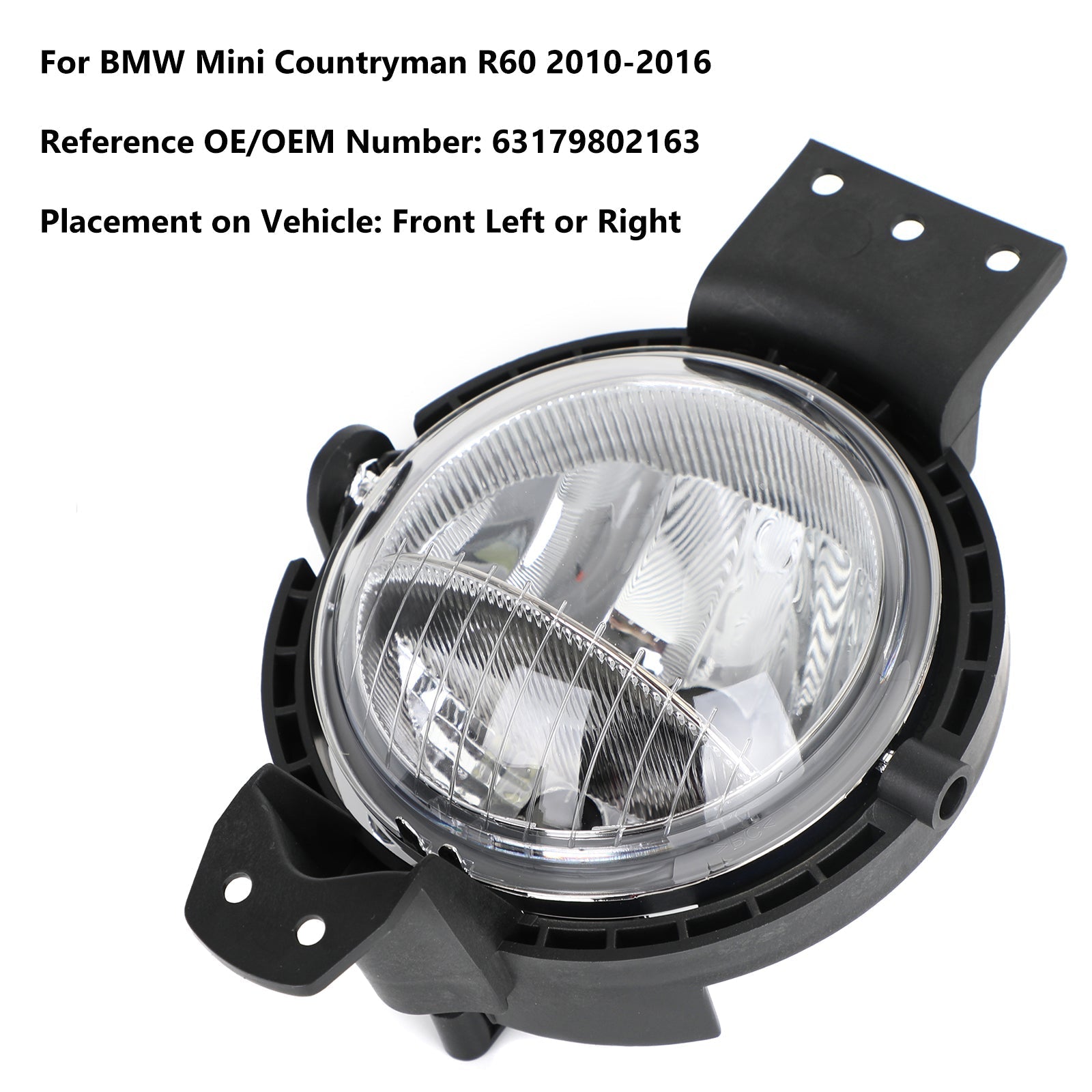 2010-2016 BMW Mini Countryman R60 L/R Fog Light Daytime Running Lamp Generic