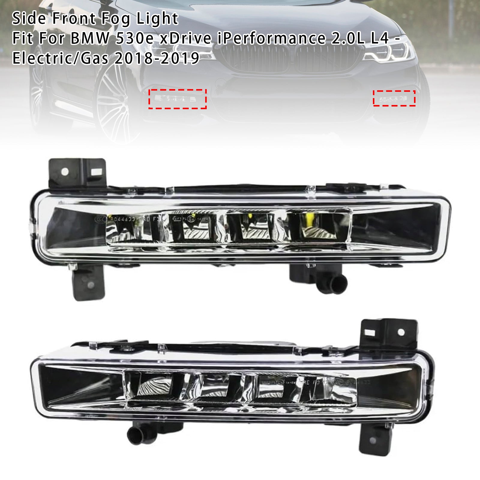 2009-2015 BMW X1 E84 Pair Front Fog Light Without Bulb 63172993526