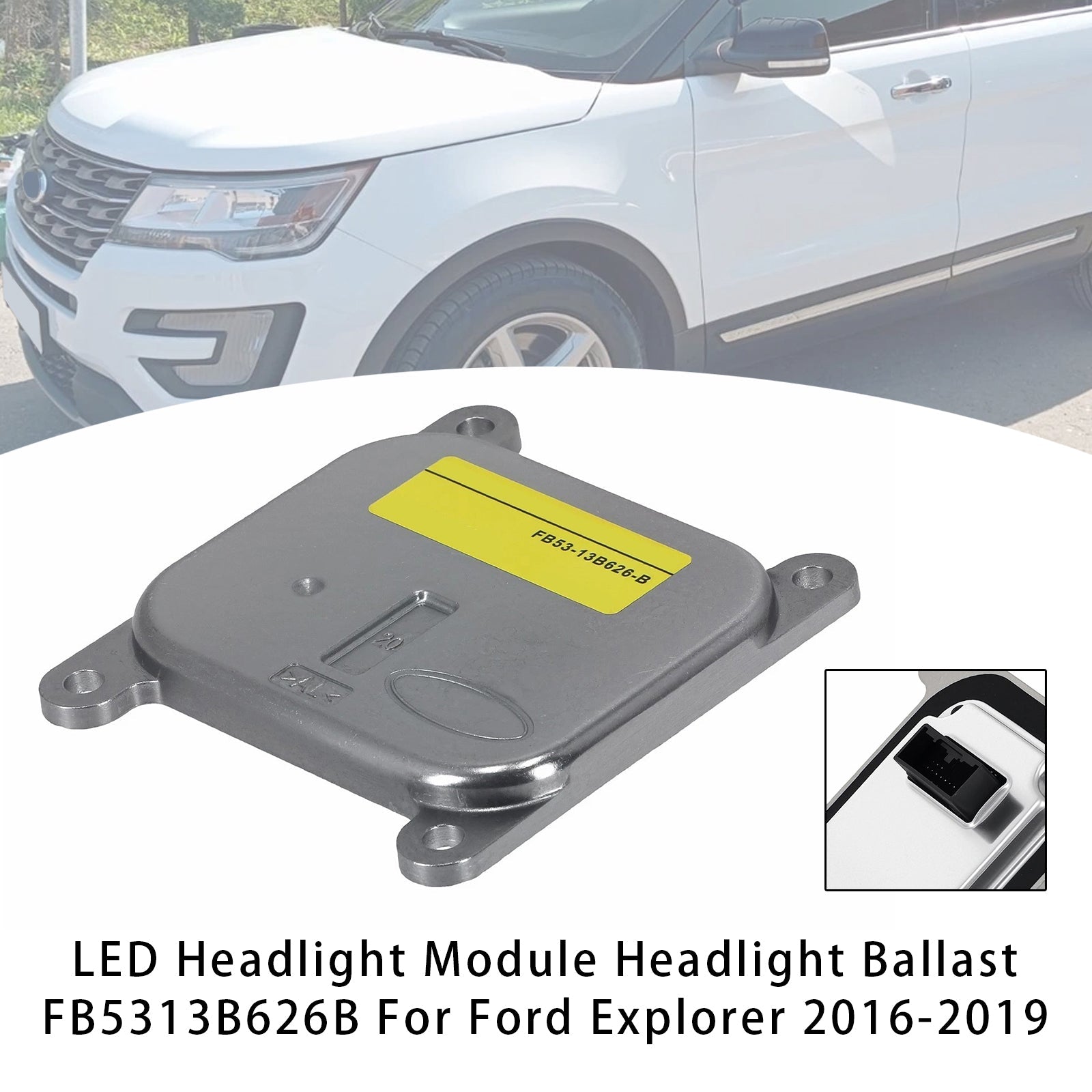 LED Headlight Module Headlight Ballast FB5313B626A For Ford Explorer 2016-2019