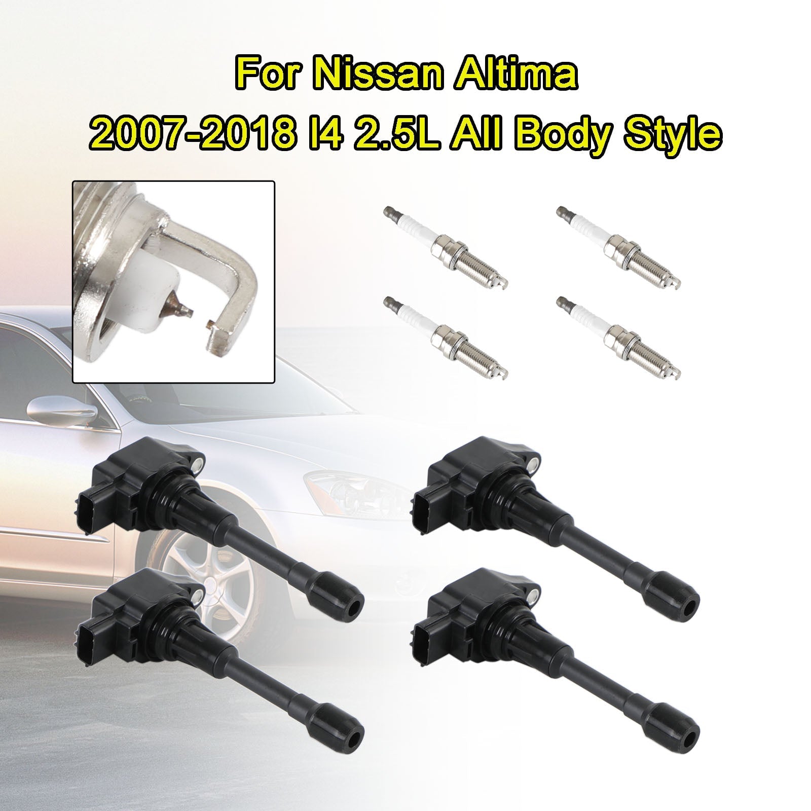 2017-2018 Nissan Rogue l4 2.0L/Sentra l4 1.6L 4PCS Ignition Coils Pack UF549