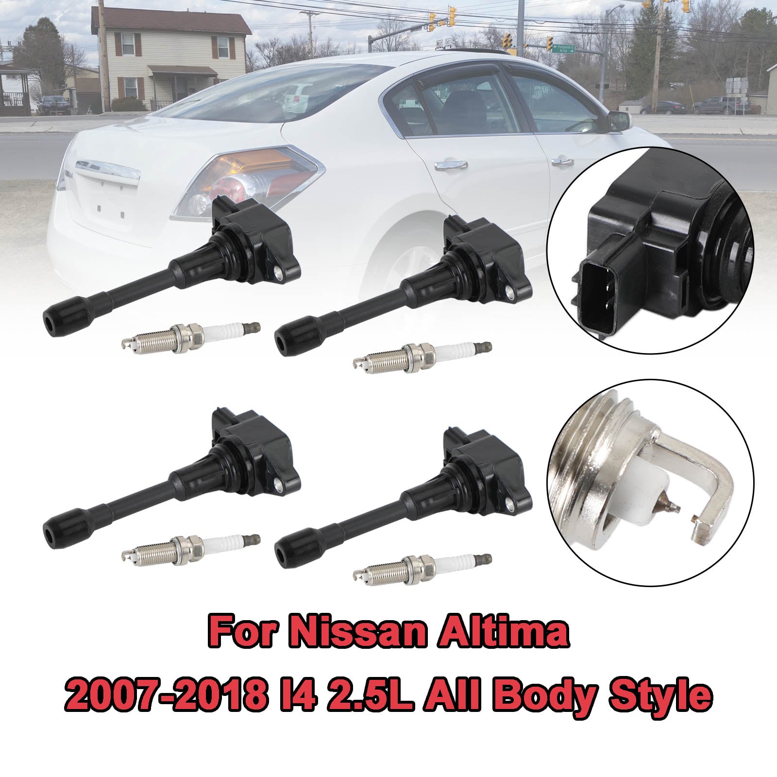 2017-2018 Nissan Rogue l4 2.0L/Sentra l4 1.6L 4PCS Ignition Coils Pack UF549