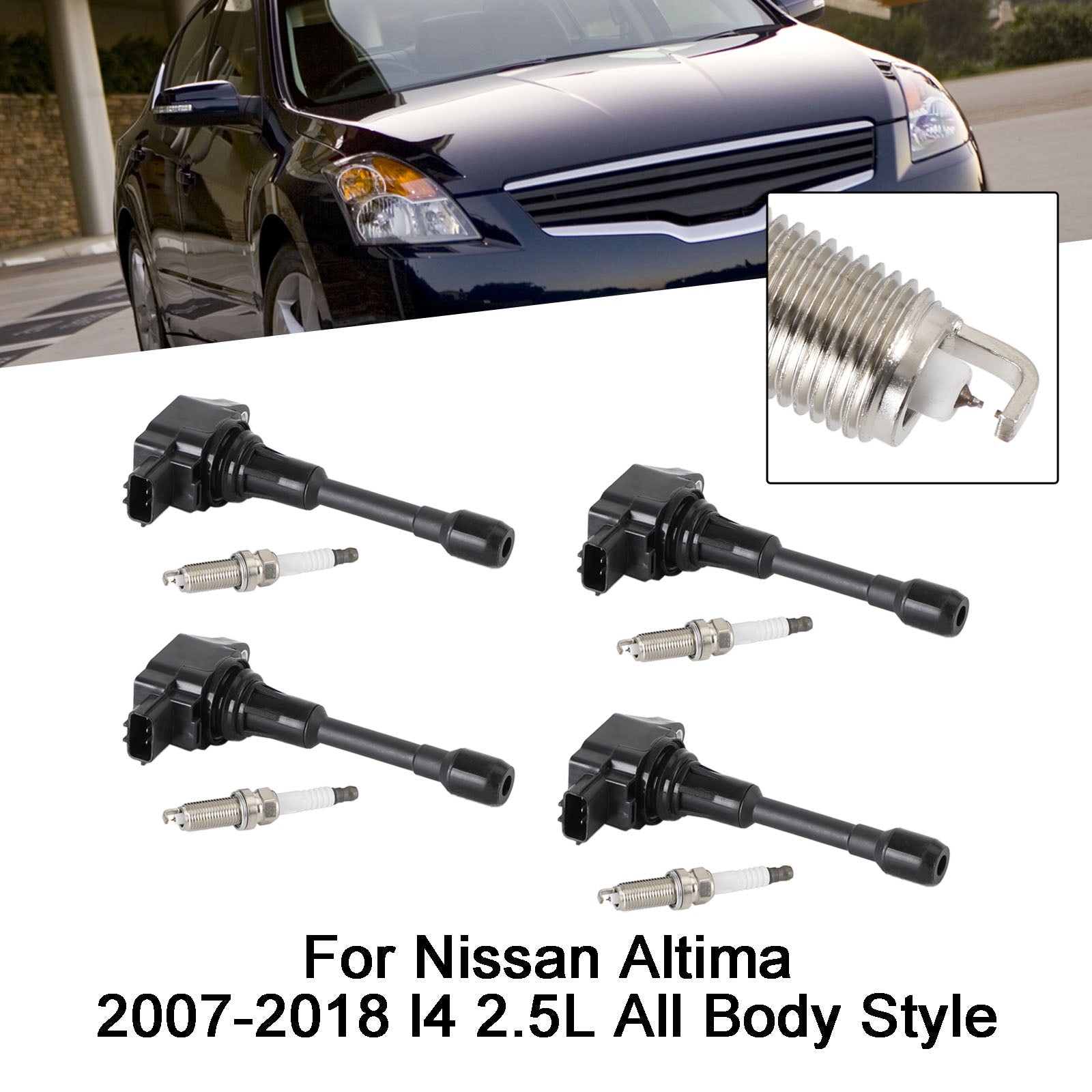 2017-2018 Nissan Rogue l4 2.0L/Sentra l4 1.6L 4PCS Ignition Coils Pack UF549