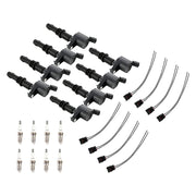 2005-2008 Ford Expedition F-250 F350 Super Duty Lincoln Navigator 5.4L V8 8X lgnition Coil +Spark Plug+Connector FD508 DG511 Fedex Express