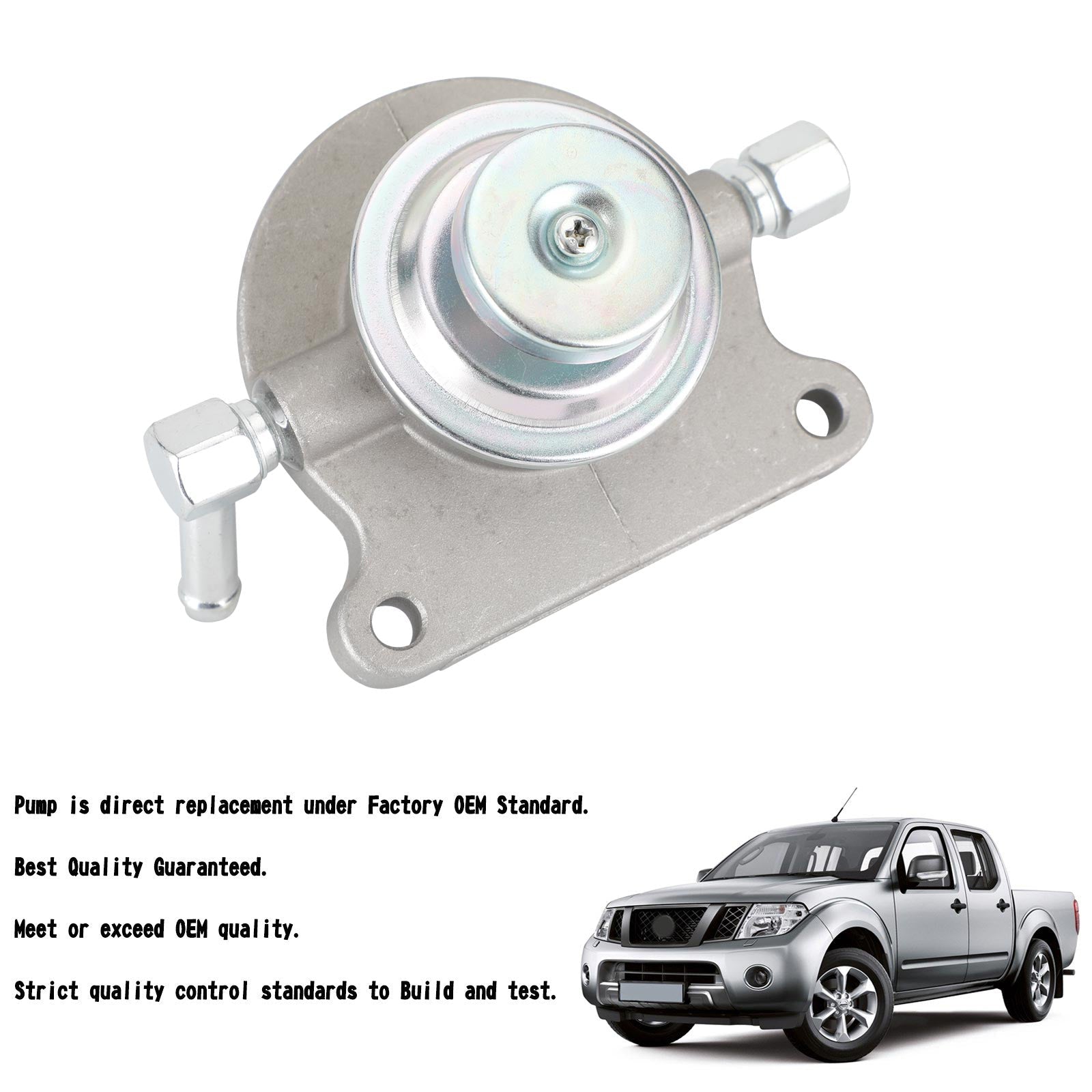 Fuel Filter Primer Pump 10mm Fit Nissan Navara D40 2.5L YD25 Diesel 2006-on