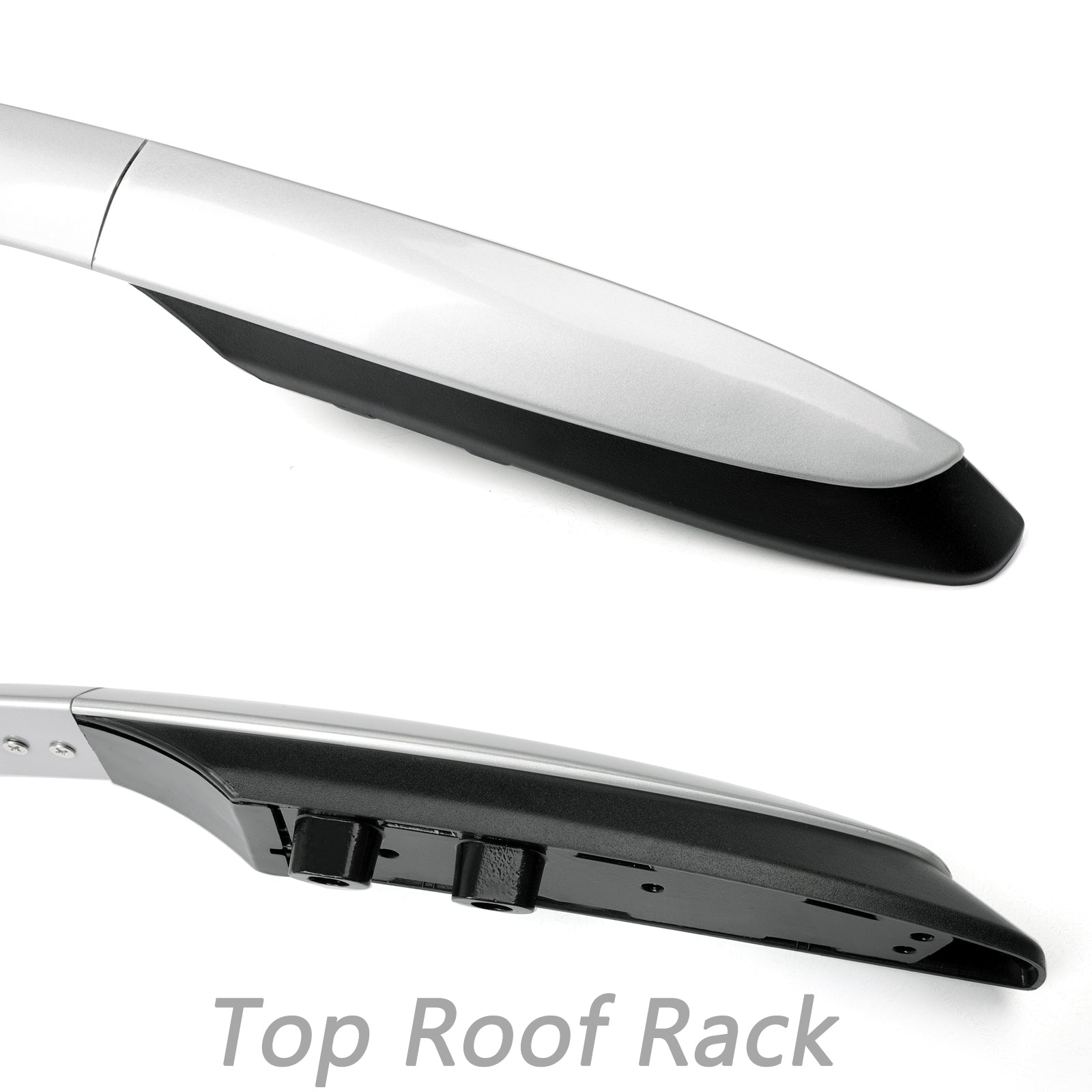 Aluminum Factory Silver Top Roof Rack Side Rails Bar Fit for Toyota RAV4 2014-2019