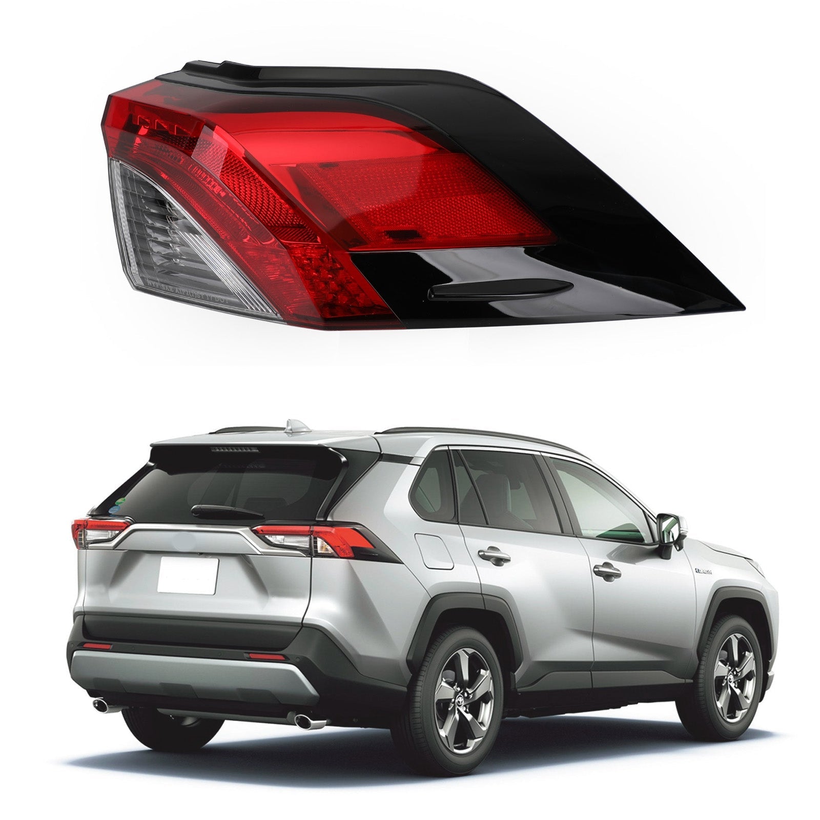 2019-2021 Toyota RAV4 Tail Light Rear Lamp Outer L+R Side 81560/81550-0R090 Generic