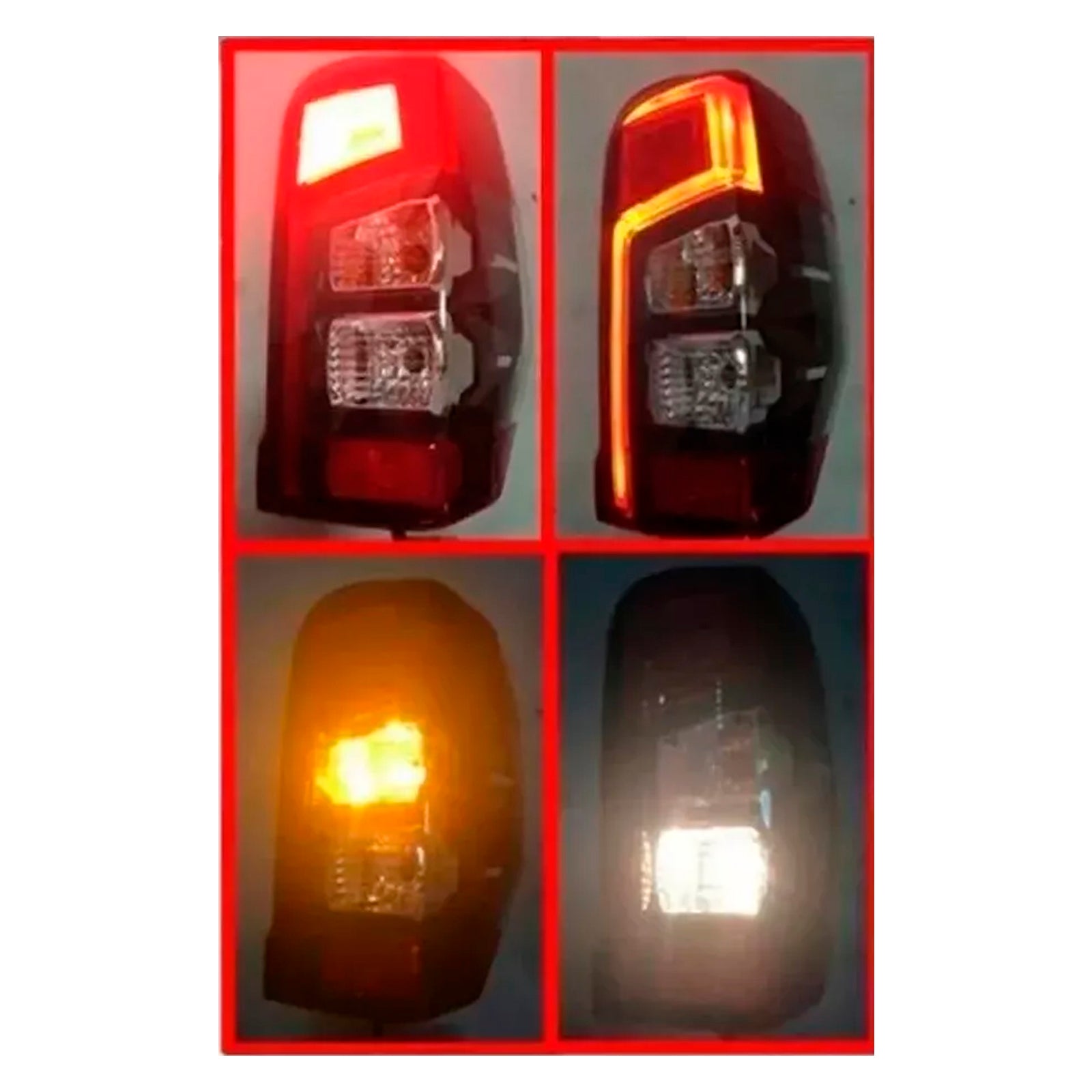 2019-2023 Mitsubishi Triton L200 Pair Rear Stop Brake Tail Light Lamp