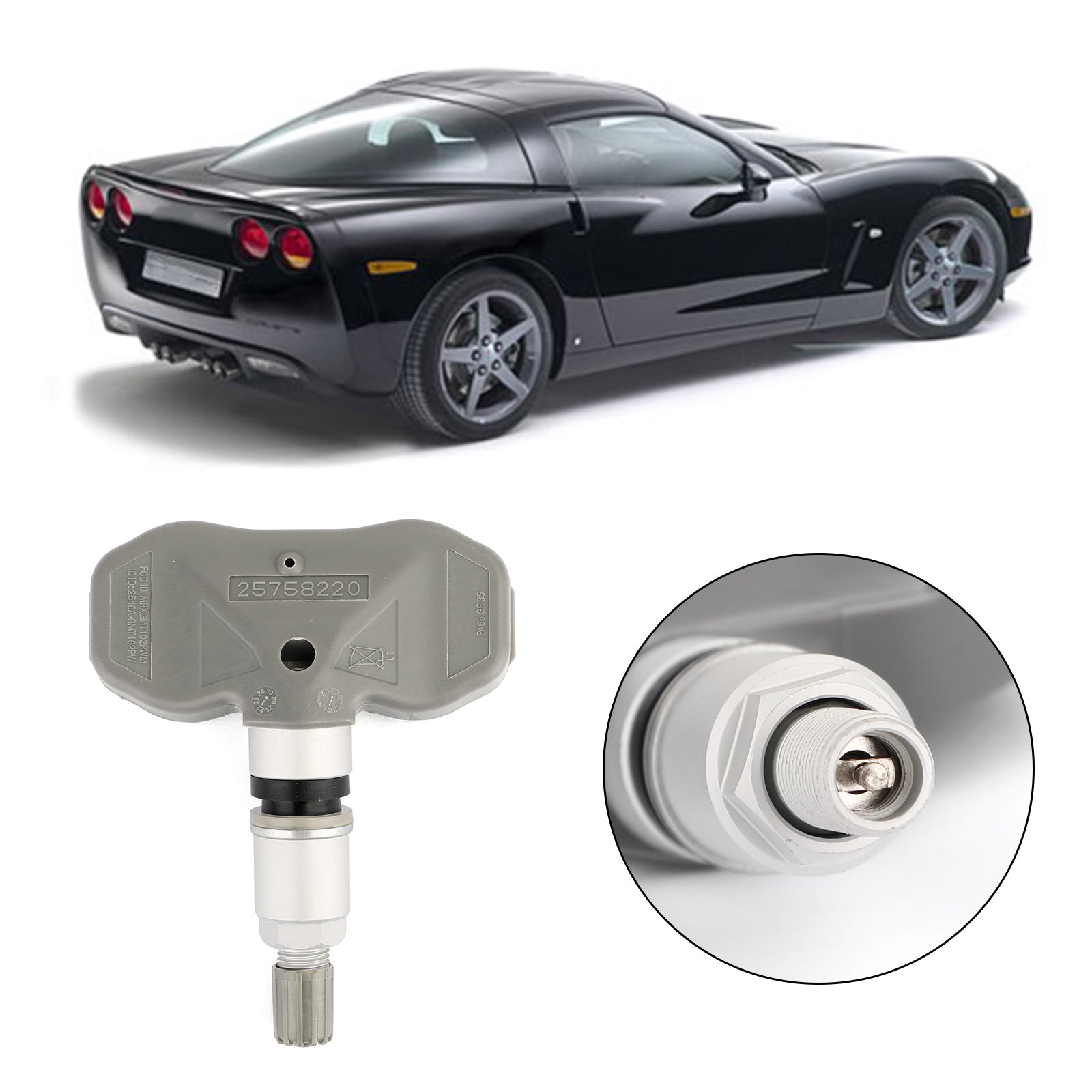1PCS TPMS Replace 25758220 Auto Tire Pressure Sensor For 2005-2009 C6 Corvette