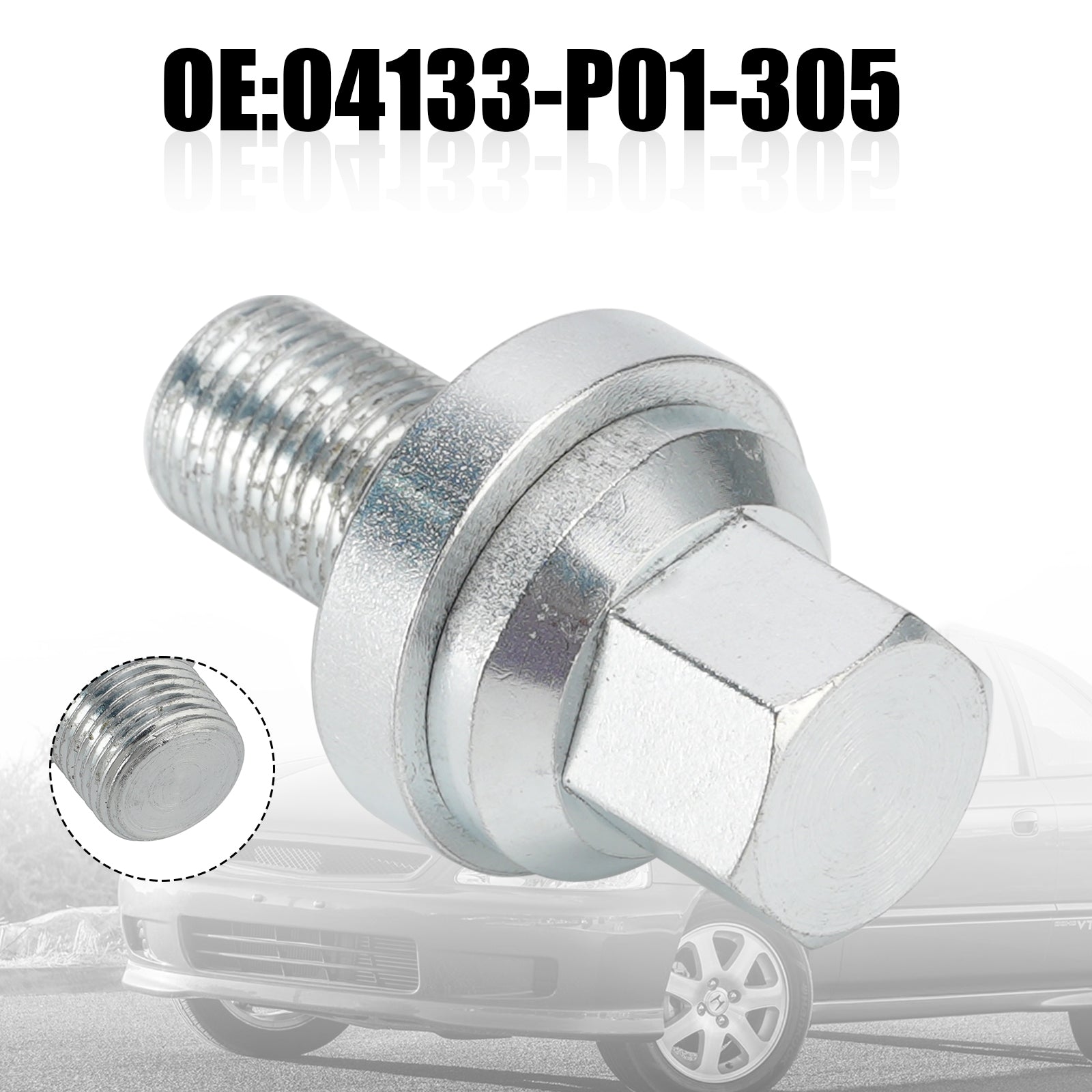 Honda Del Sol Si/S (Excludes DOHC Model) 04133-P01-305 Crank Pulley Bolt D16Z6 D16 D15 D16Y8 D Series