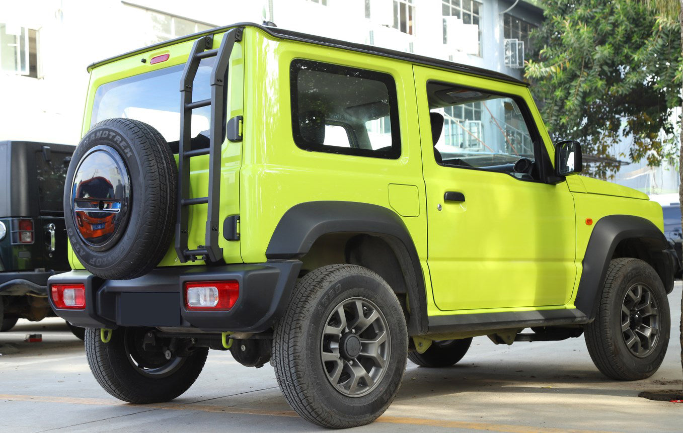 2019+ Suzuki Jimny New Aluminum Car Rear Tail Door Ladder Climbing BLK Generic