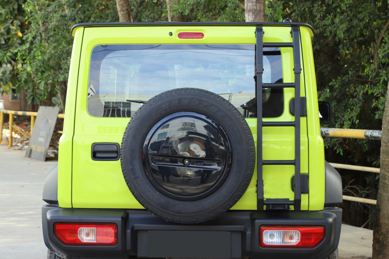 2019+ Suzuki Jimny New Aluminum Car Rear Tail Door Ladder Climbing BLK Generic